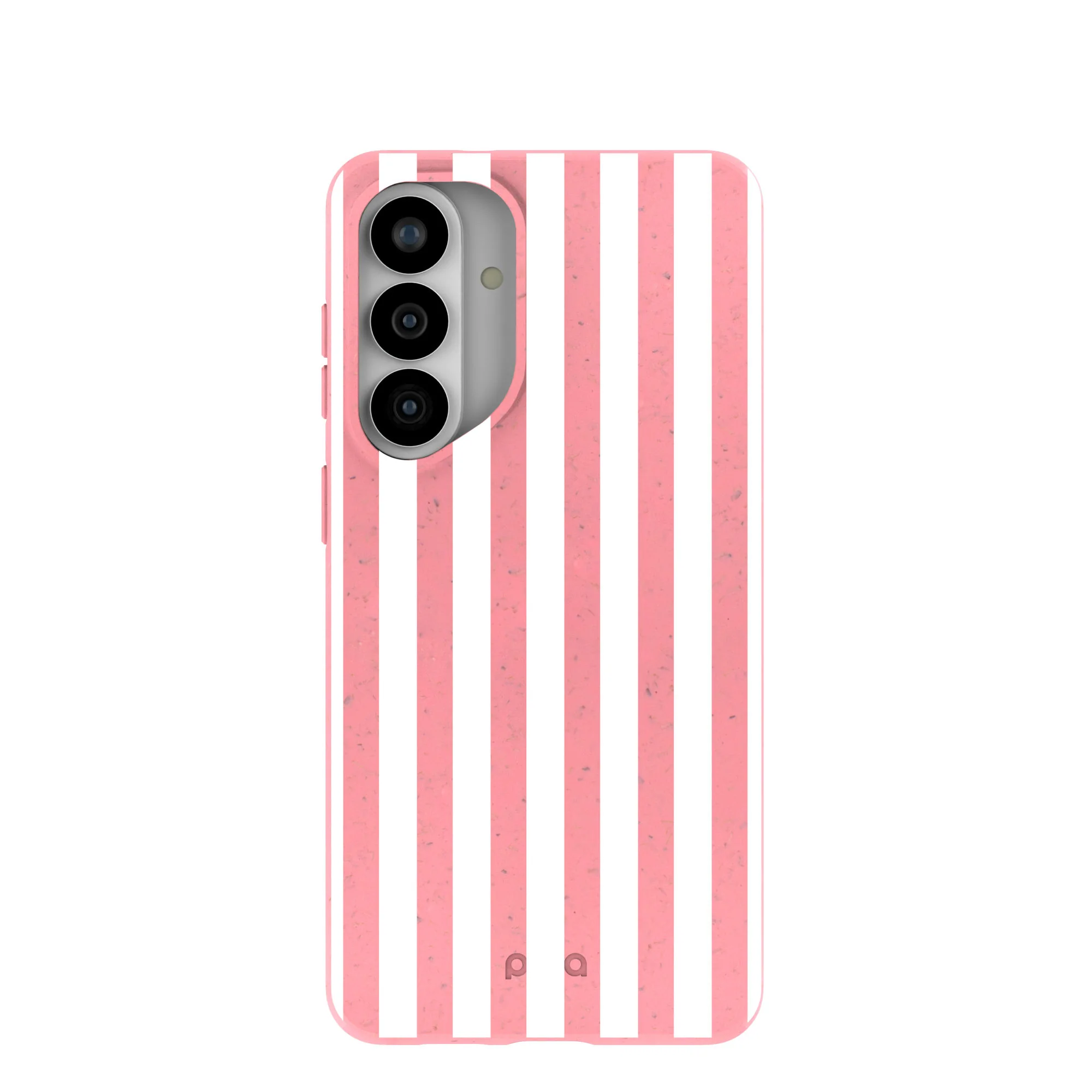 Bubblegum Pink Blush White Stripes Samsung Galaxy S26+(Plus) Case