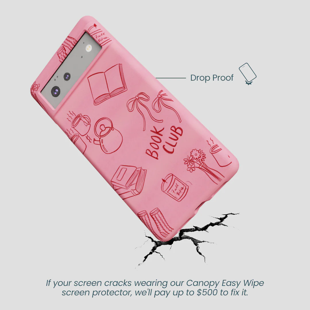 Bubblegum Pink Book Club Google Pixel 6 Case - Image 5