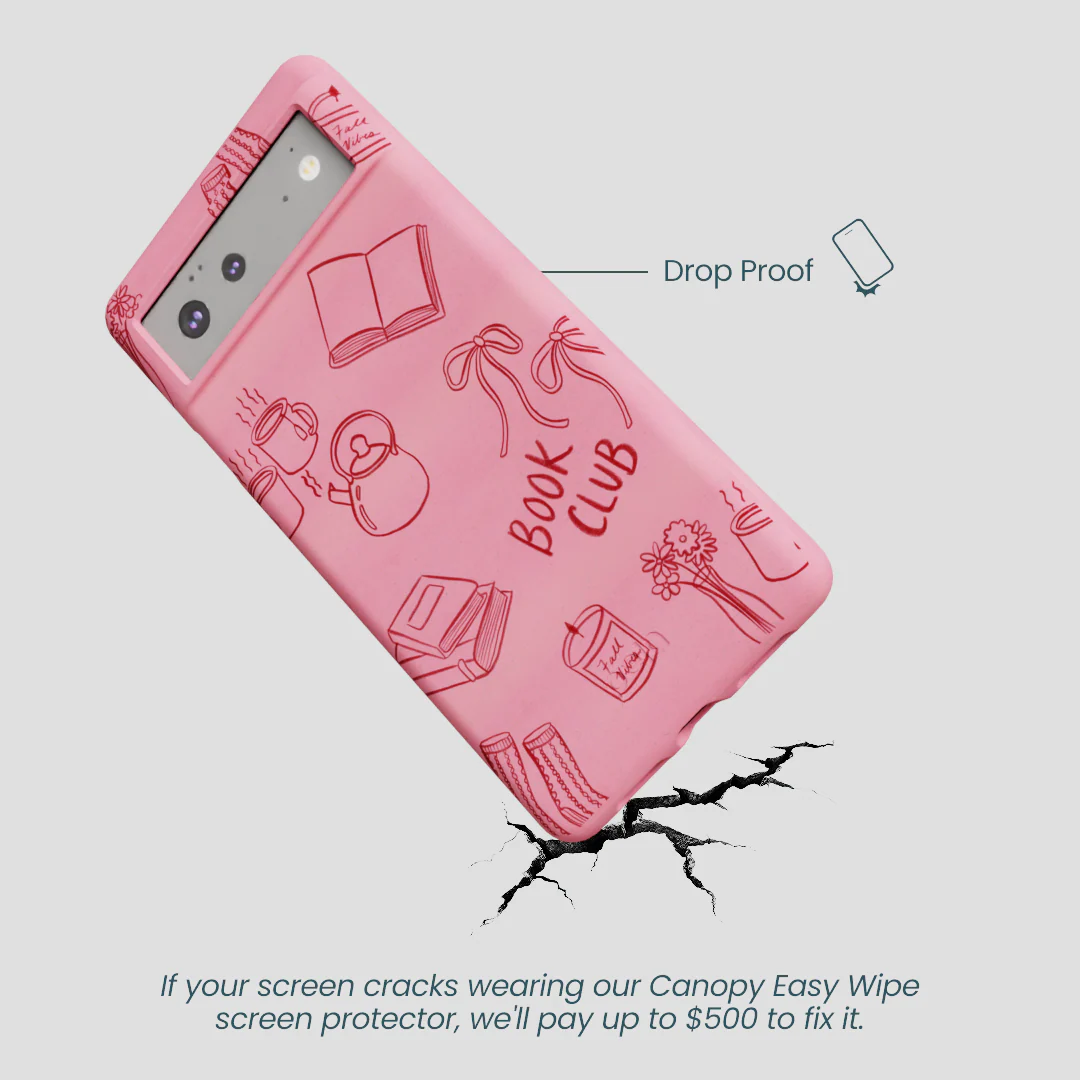 Bubblegum Pink Book Club Google Pixel 6a Case - Image 5
