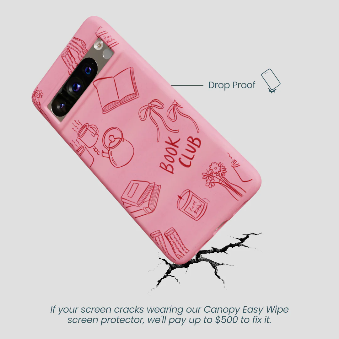 Bubblegum Pink Book Club Google Pixel 8 Pro Case - Image 5