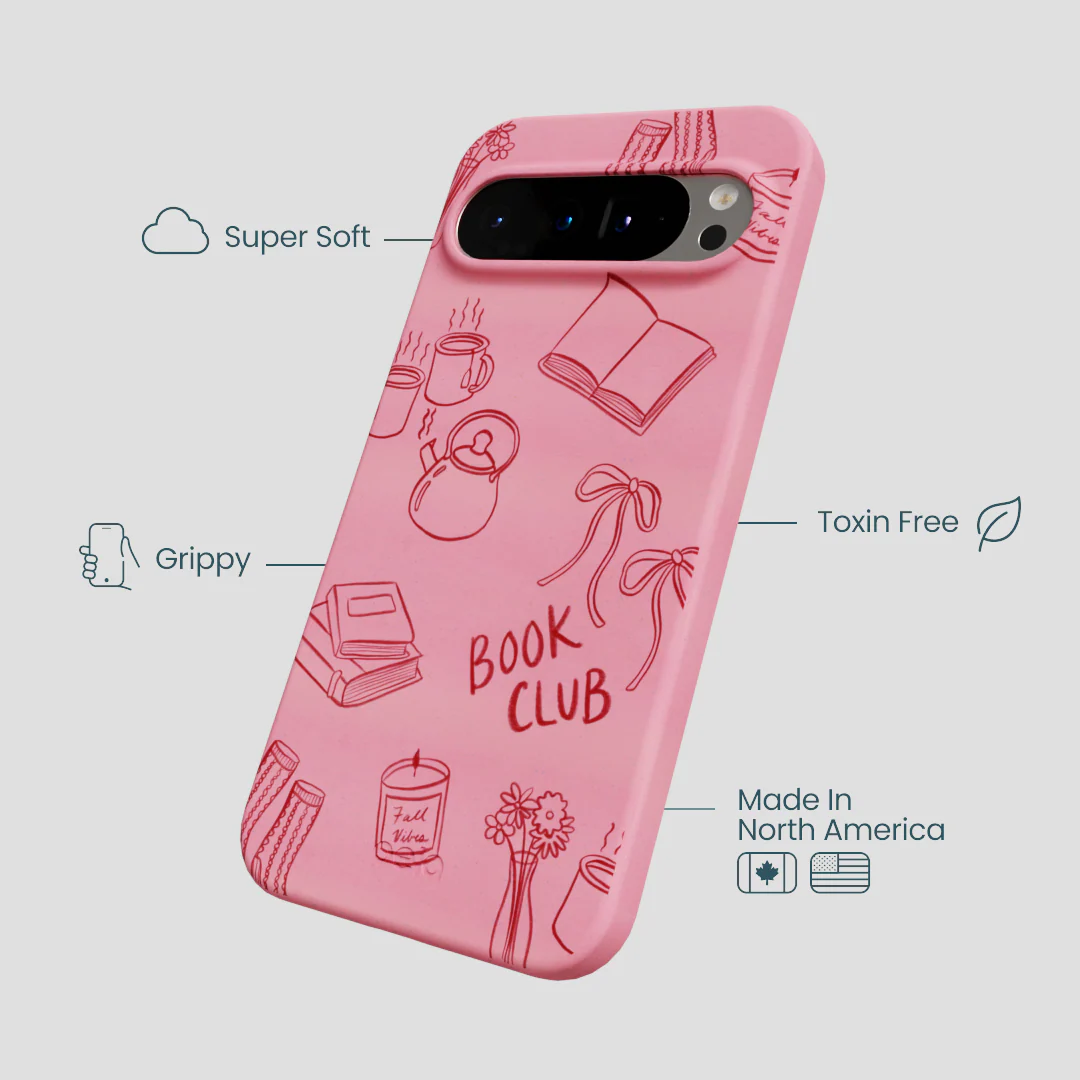 Bubblegum Pink Book Club Google Pixel 9 Pro XL Case - Image 4