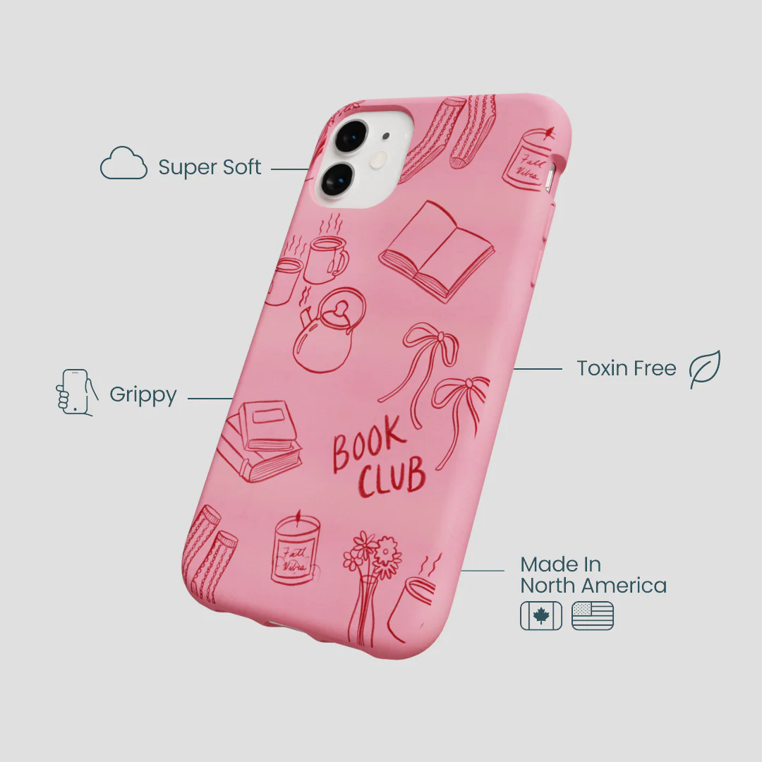 Bubblegum Pink Book Club iPhone 11 Case - Image 4