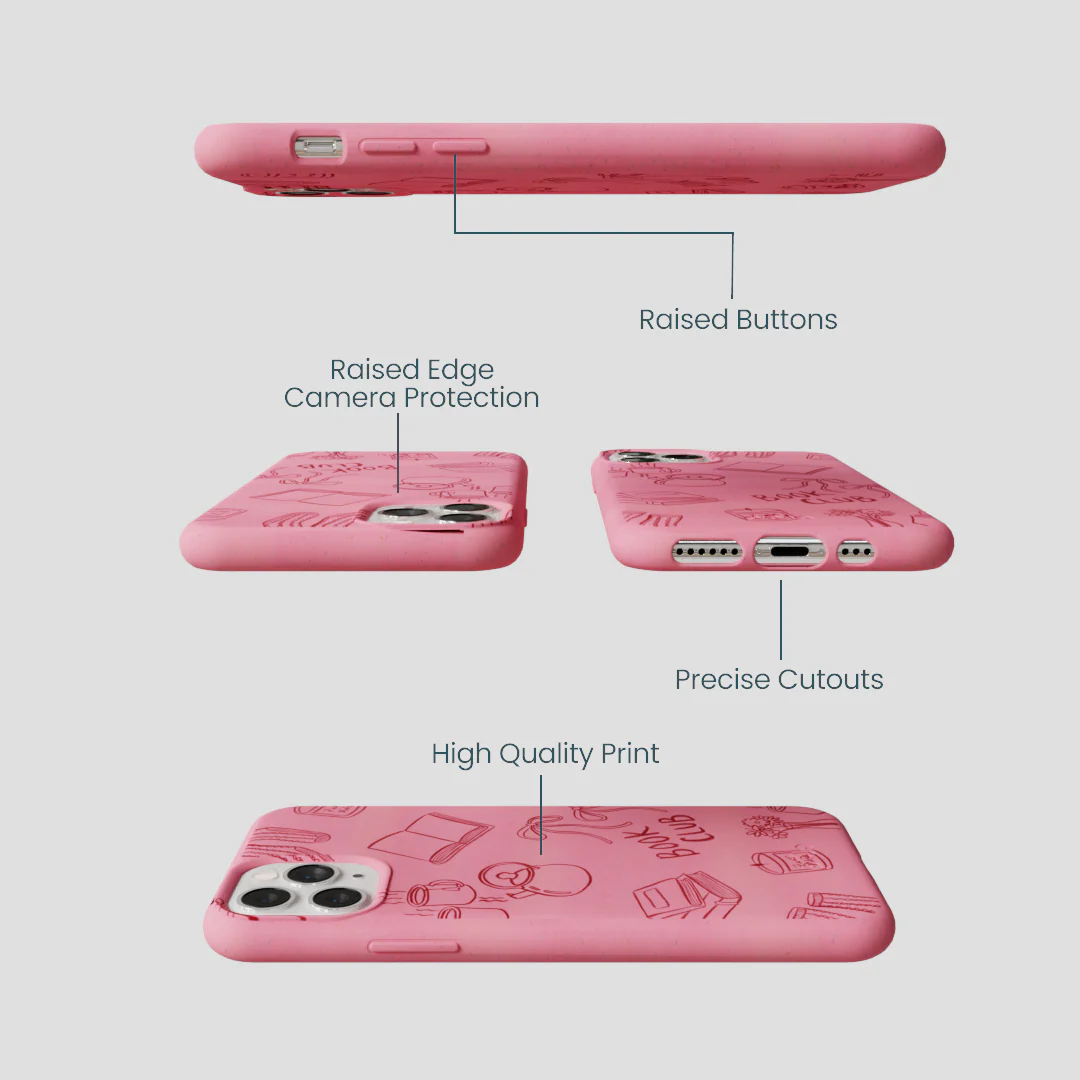 Bubblegum Pink Book Club iPhone 11 Pro Case - Image 3