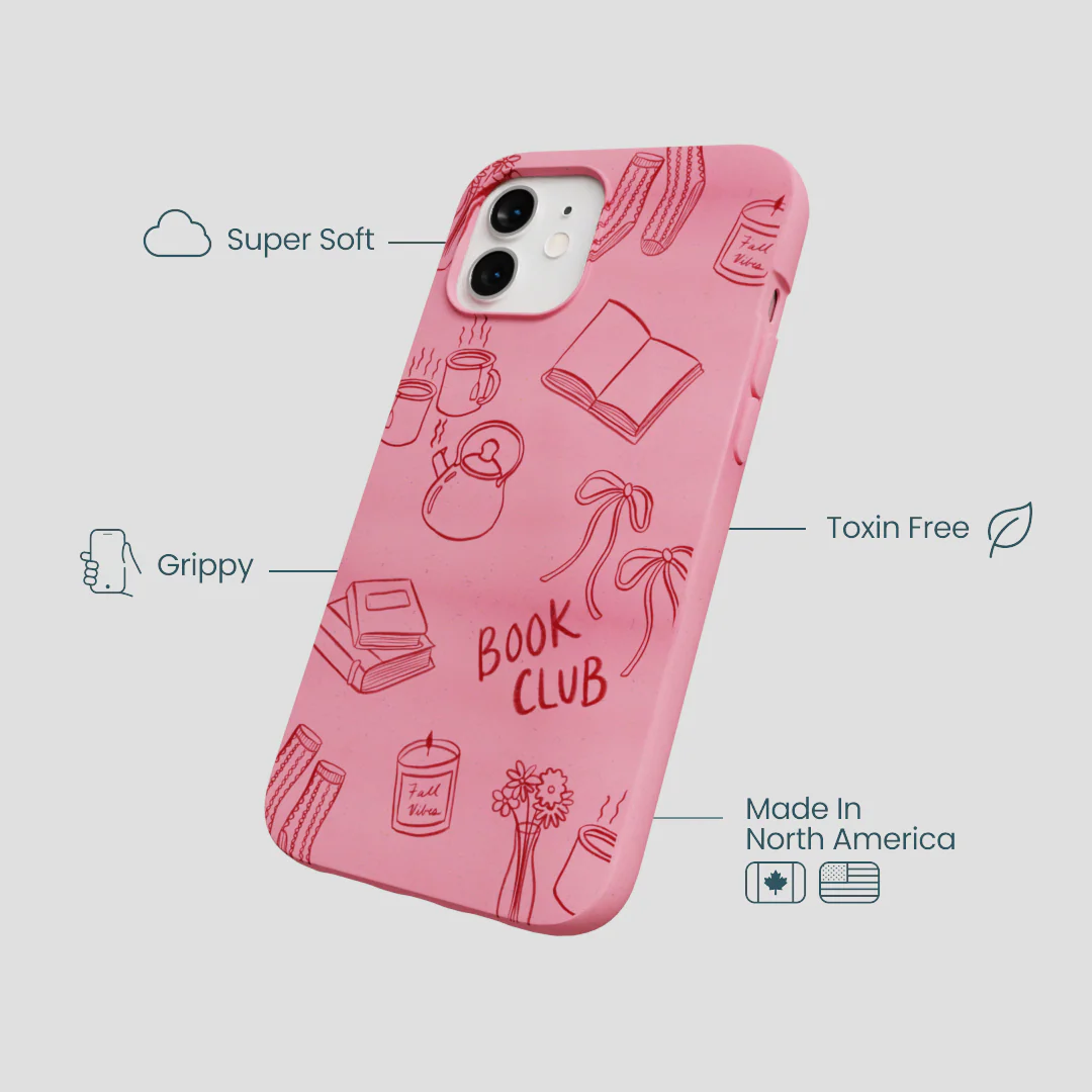 Bubblegum Pink Book Club iPhone 12/ iPhone 12 Pro Case - Image 4