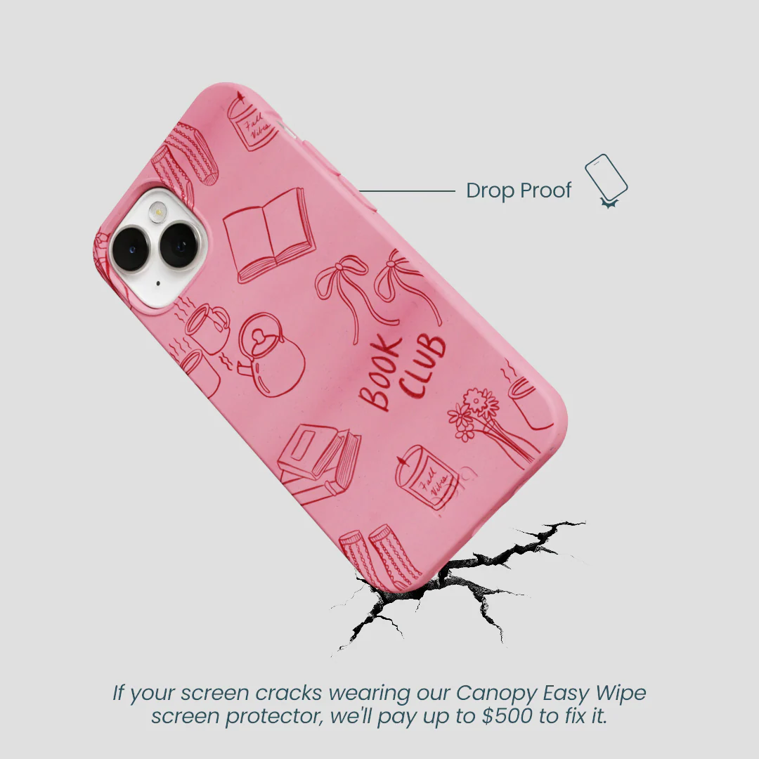 Bubblegum Pink Book Club iPhone 13 Case - Image 5