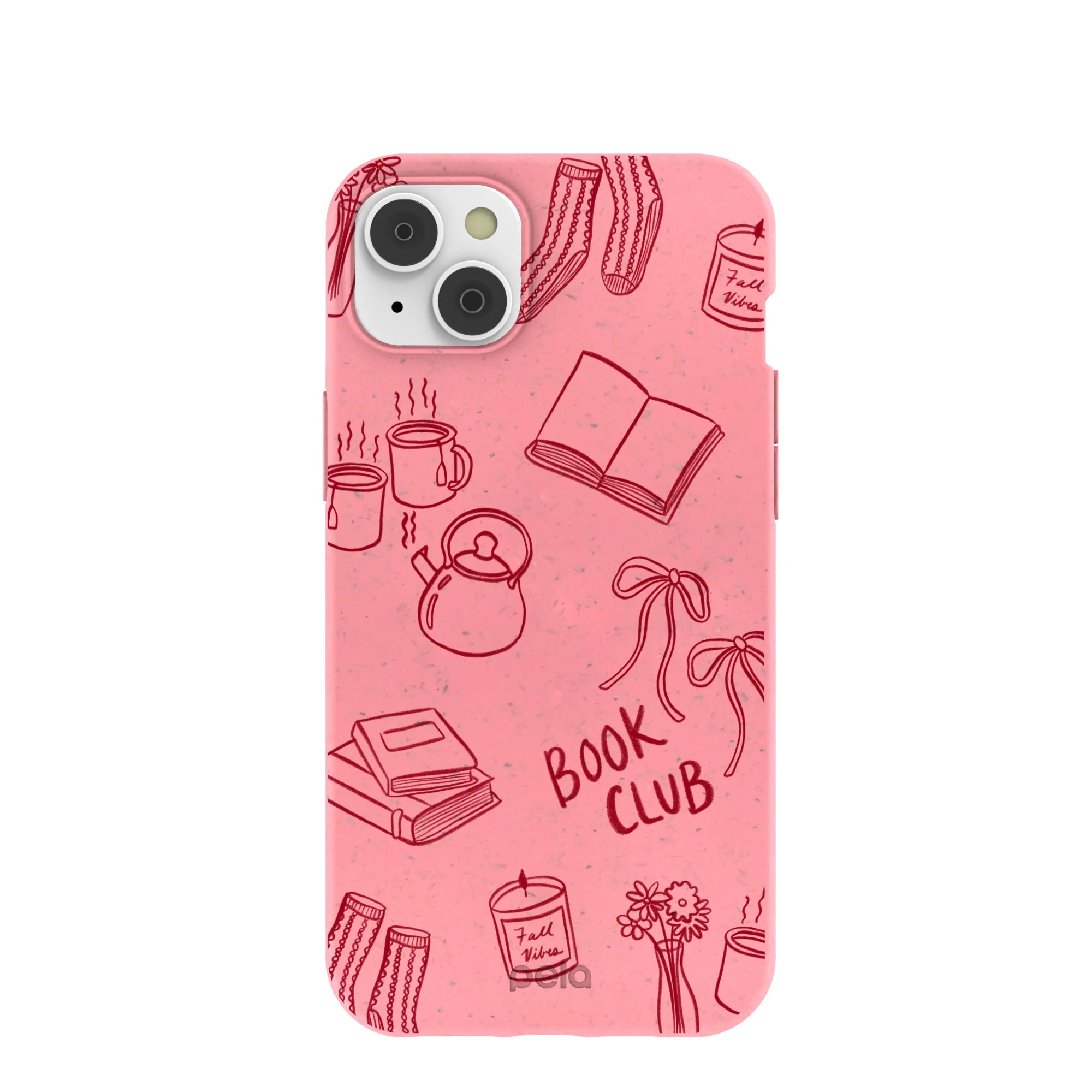 Bubblegum Pink Book Club iPhone 14 Plus Case