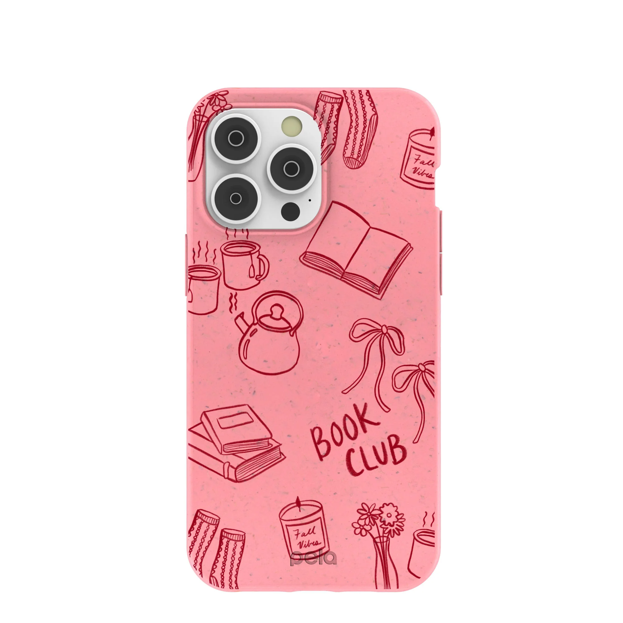 Bubblegum Pink Book Club iPhone 14 Pro Max Case