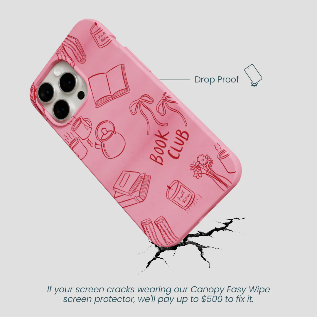 Bubblegum Pink Book Club iPhone 14 Pro Max Case - Image 5