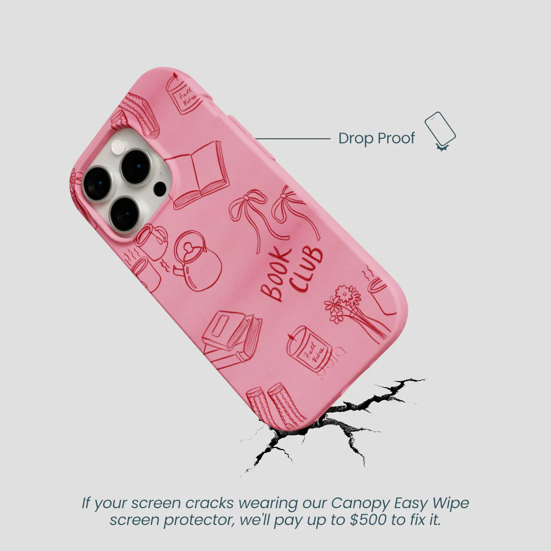 Bubblegum Pink Book Club iPhone 15 Pro Case - Image 5
