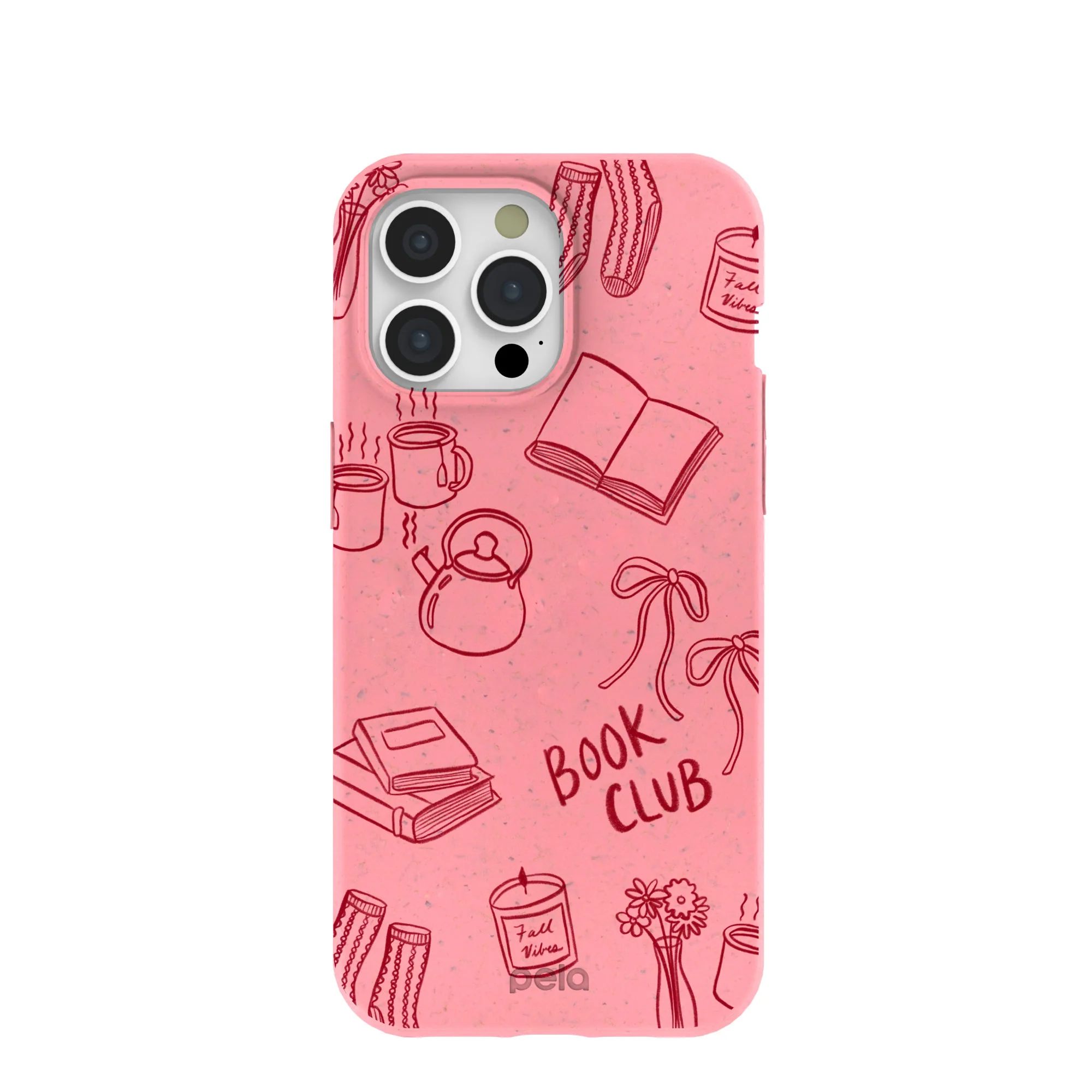Bubblegum Pink Book Club iPhone 15 Pro Max Case