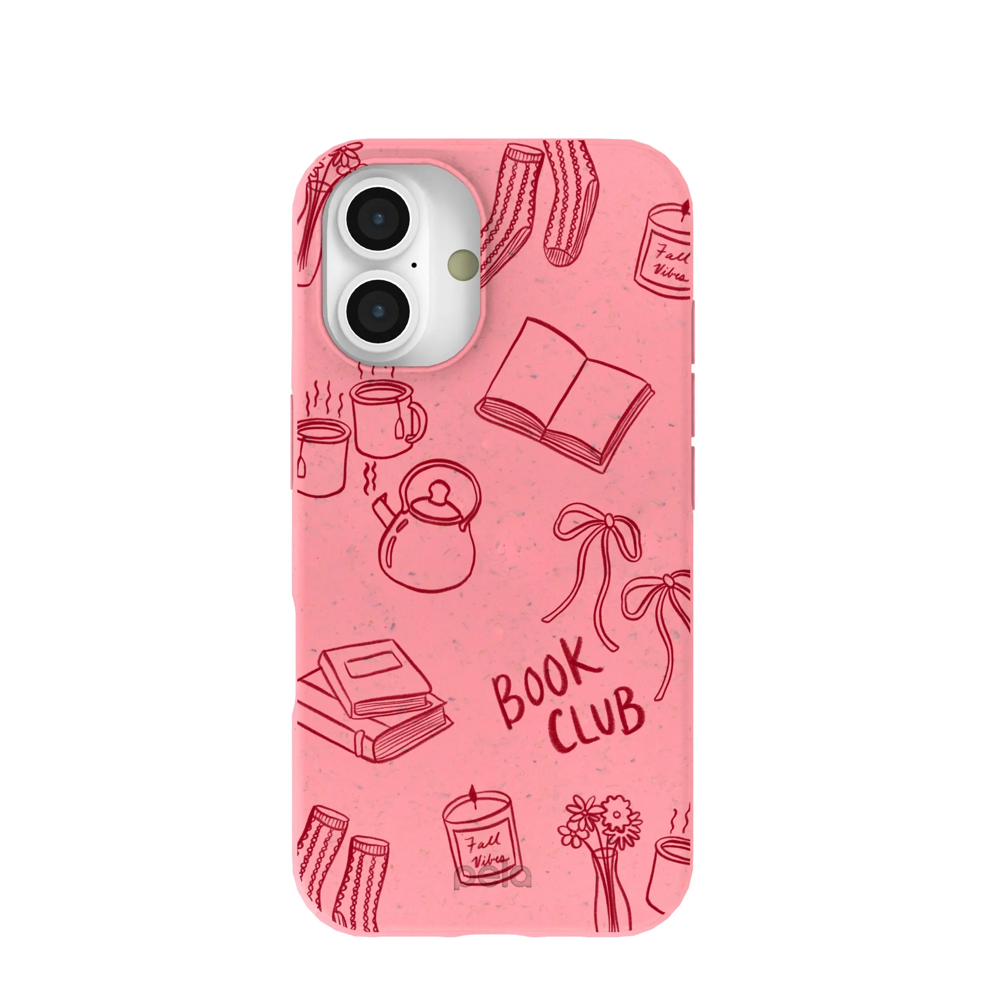 Bubblegum Pink Book Club iPhone 16 Case
