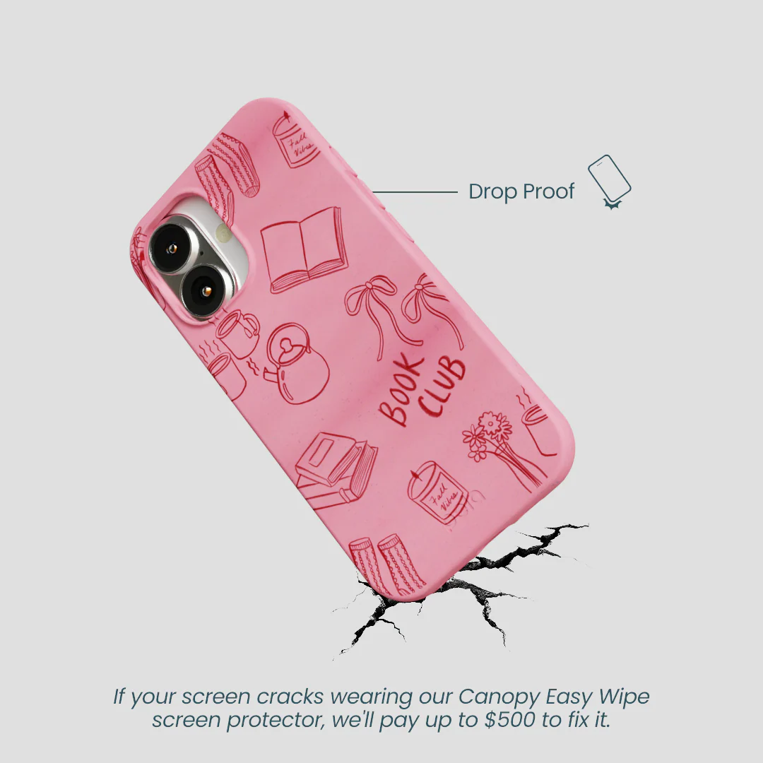 Bubblegum Pink Book Club iPhone 16 Case - Image 5