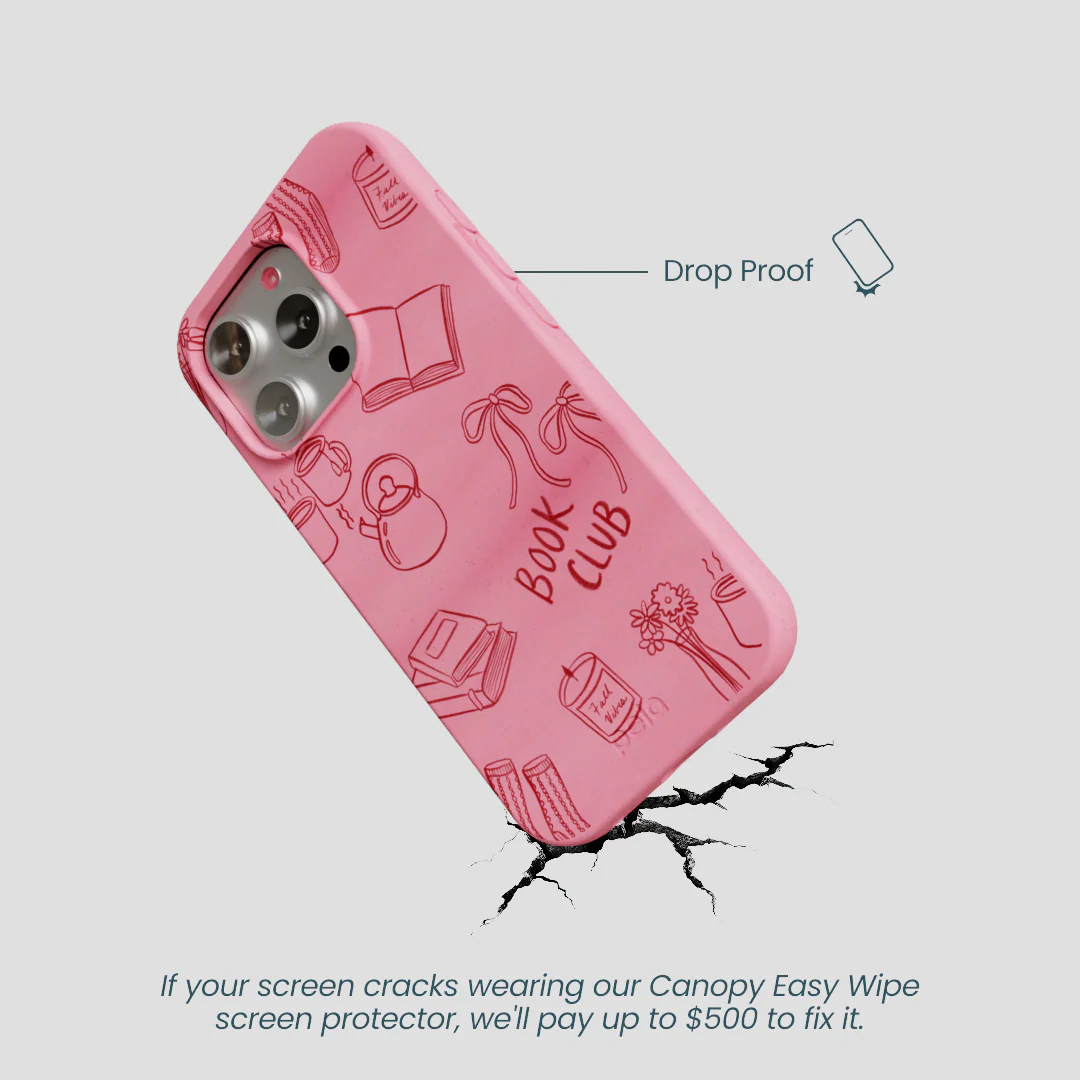 Bubblegum Pink Book Club iPhone 16 Pro Case - Image 5