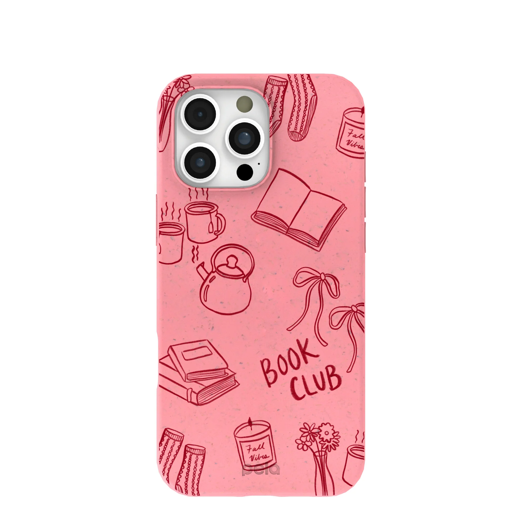 Bubblegum Pink Book Club iPhone 16 Pro Max Case