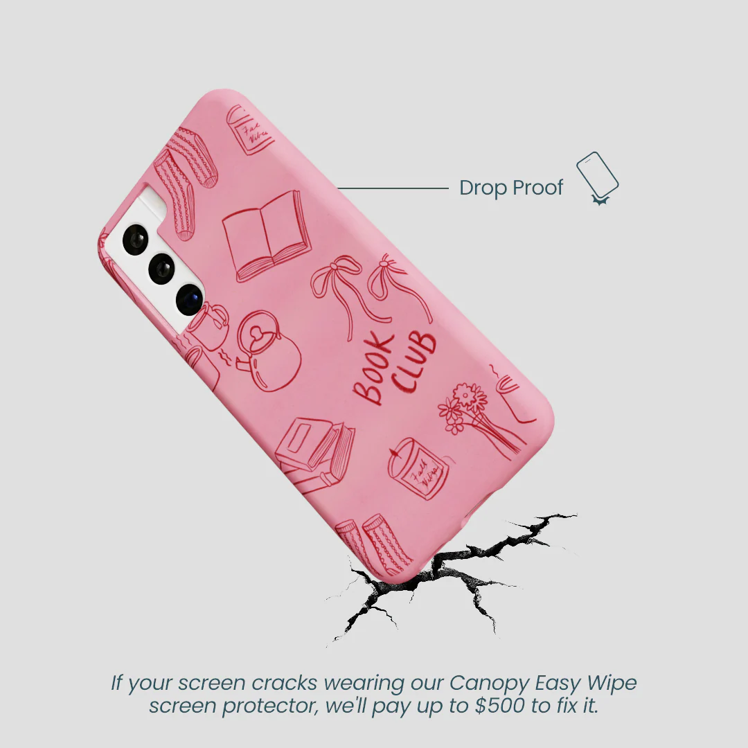 Bubblegum Pink Book Club Samsung Galaxy S21 Case - Image 5