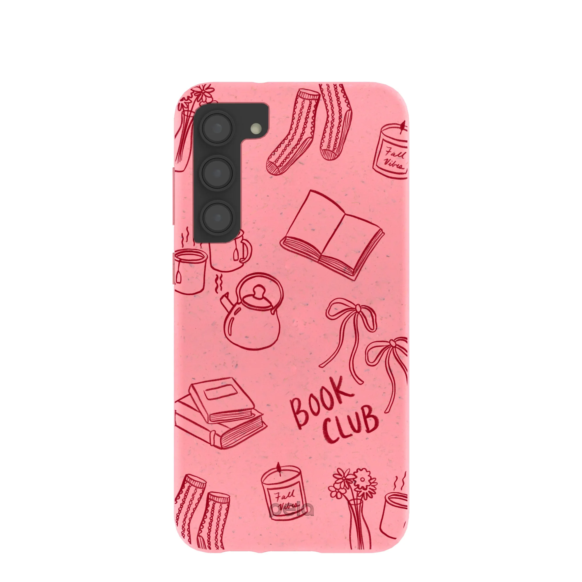 Bubblegum Pink Book Club Samsung Galaxy S23+(Plus) Case
