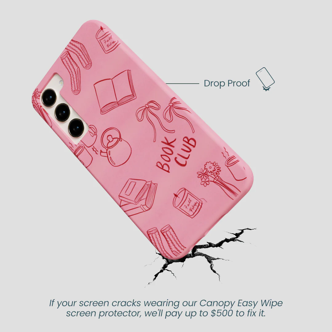 Bubblegum Pink Book Club Samsung Galaxy S23+(Plus) Case - Image 5