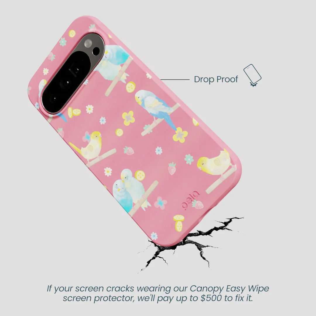 Bubblegum Pink Budgie Daydream Google Pixel 10 Pro XL Case - Image 5