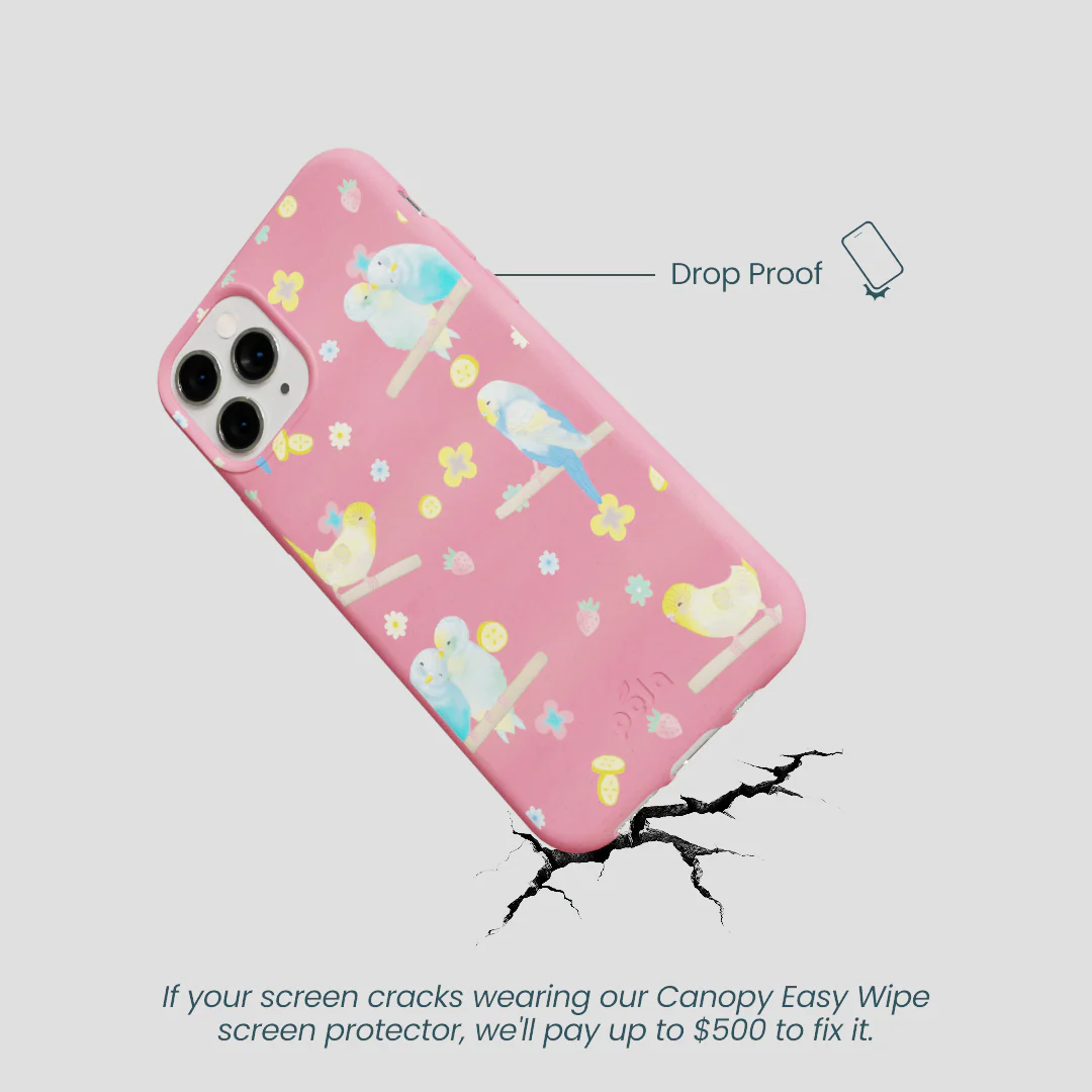 Bubblegum Pink Budgie Daydream iPhone 11 Pro Case - Image 5