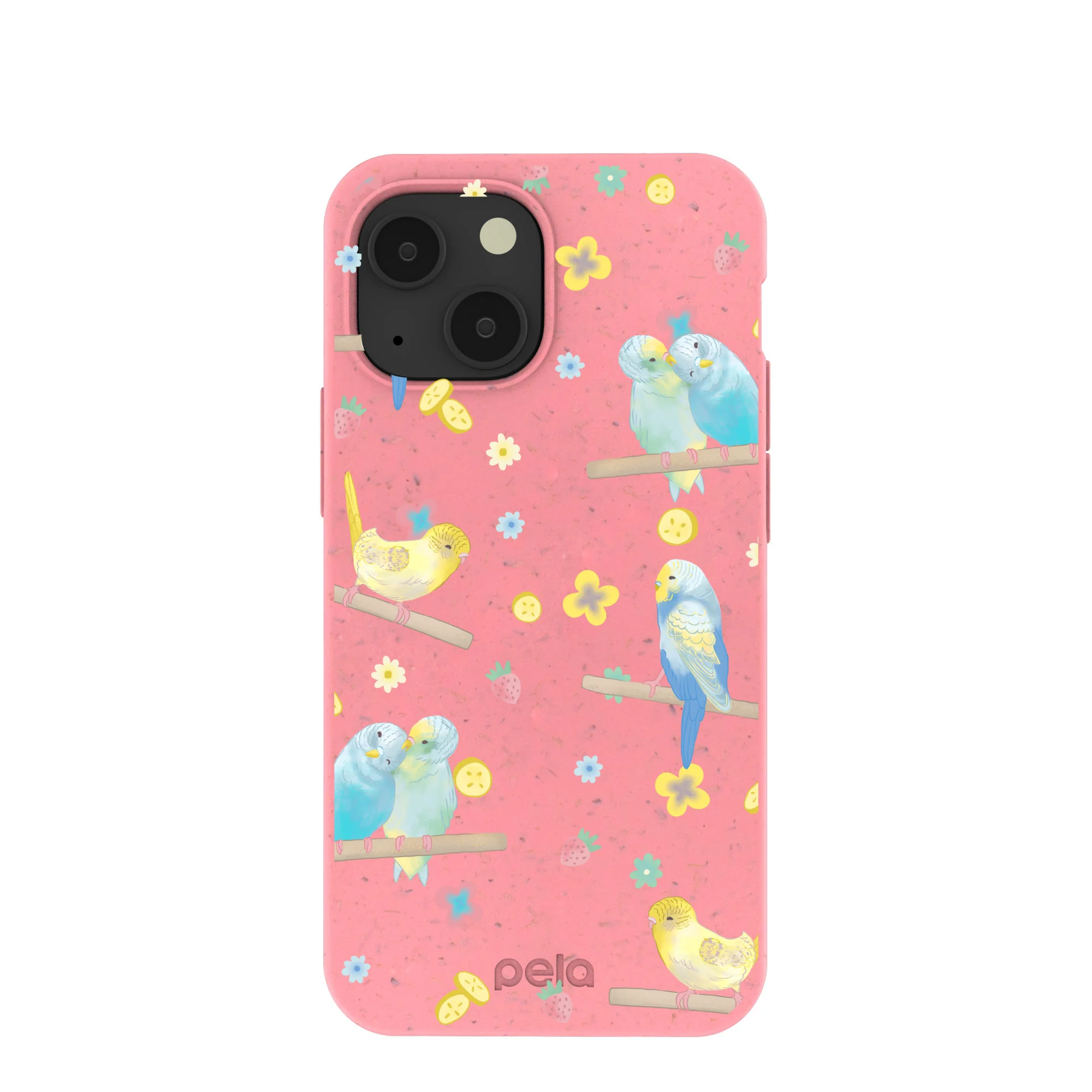 Bubblegum Pink Budgie Daydream iPhone 13 Mini Case