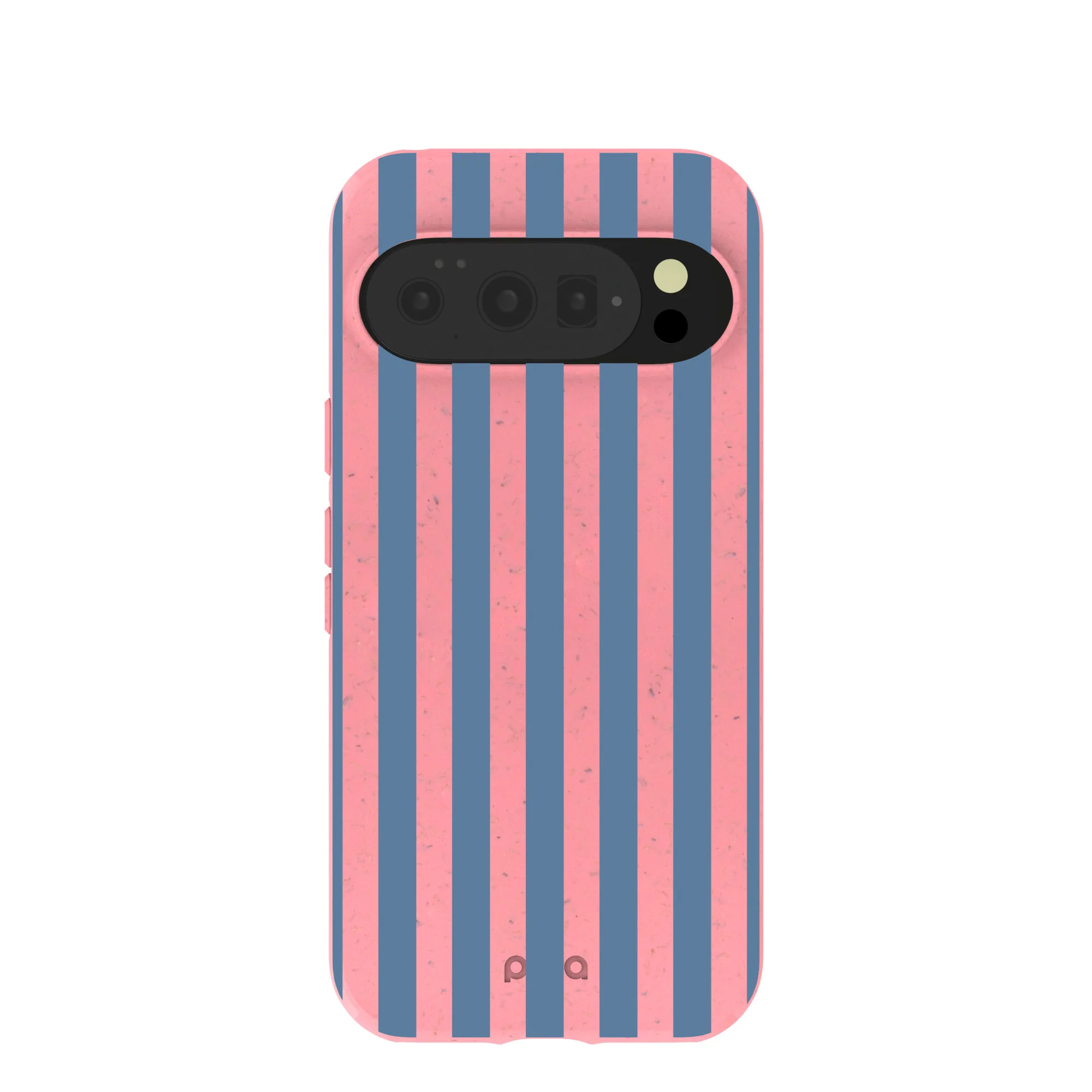 Bubblegum Pink Candy Blue Stripes Google Pixel 10/10 Pro Case
