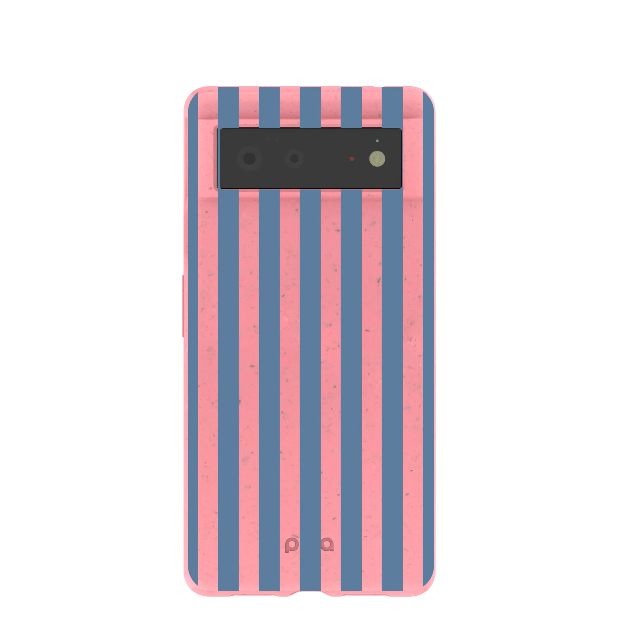 Bubblegum Pink Candy Blue Stripes Google Pixel 6 Case