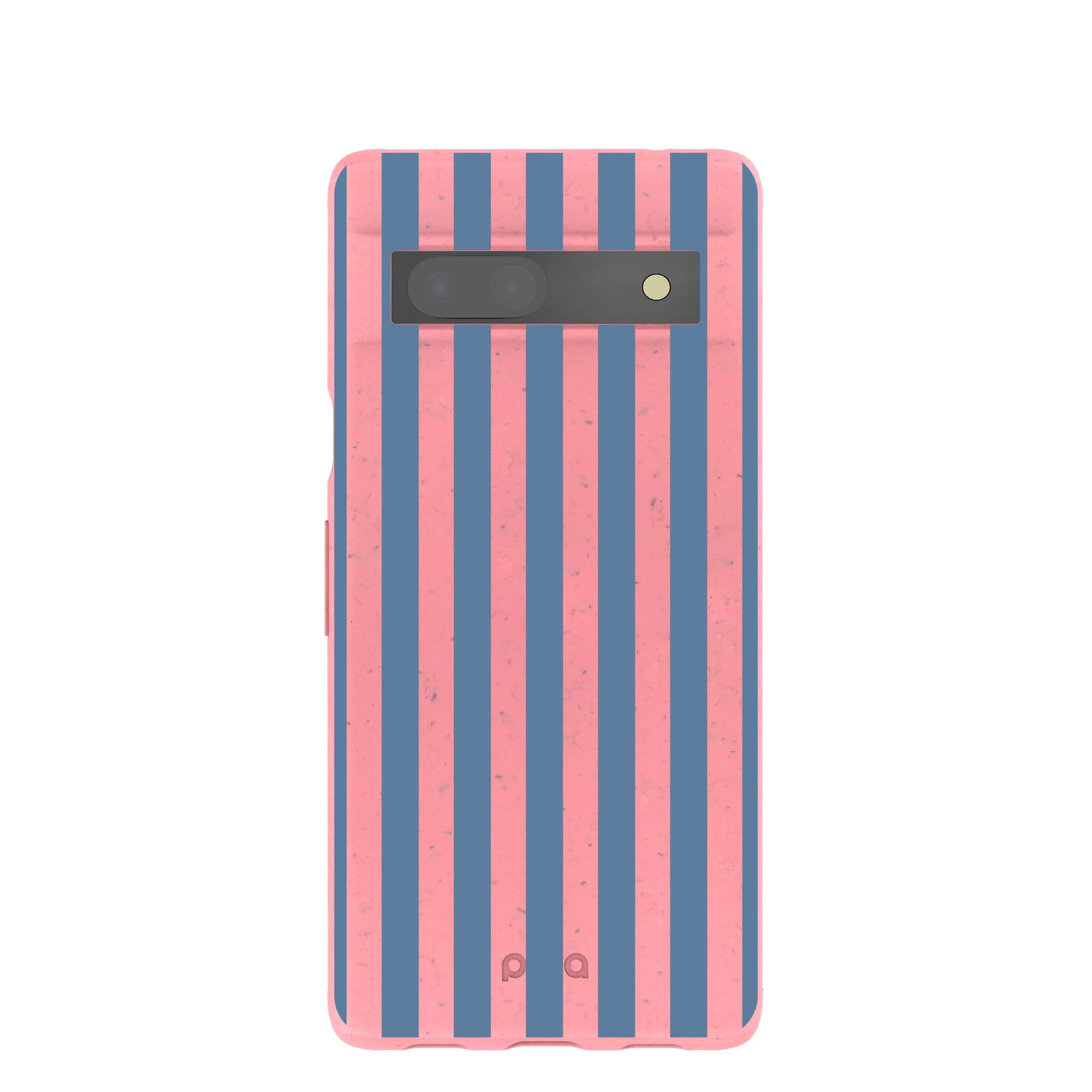 Bubblegum Pink Candy Blue Stripes Google Pixel 7a Case
