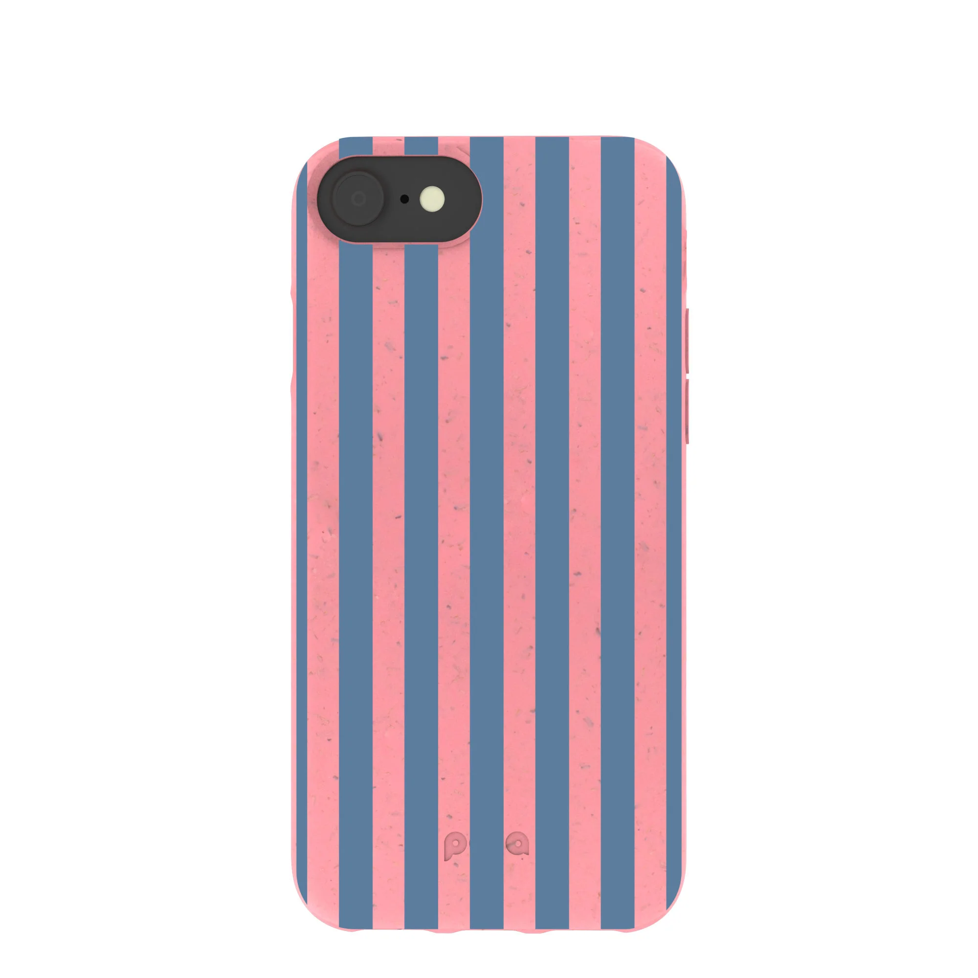 Bubblegum Pink Candy Blue Stripes iPhone 6/6s/7/8/SE Case