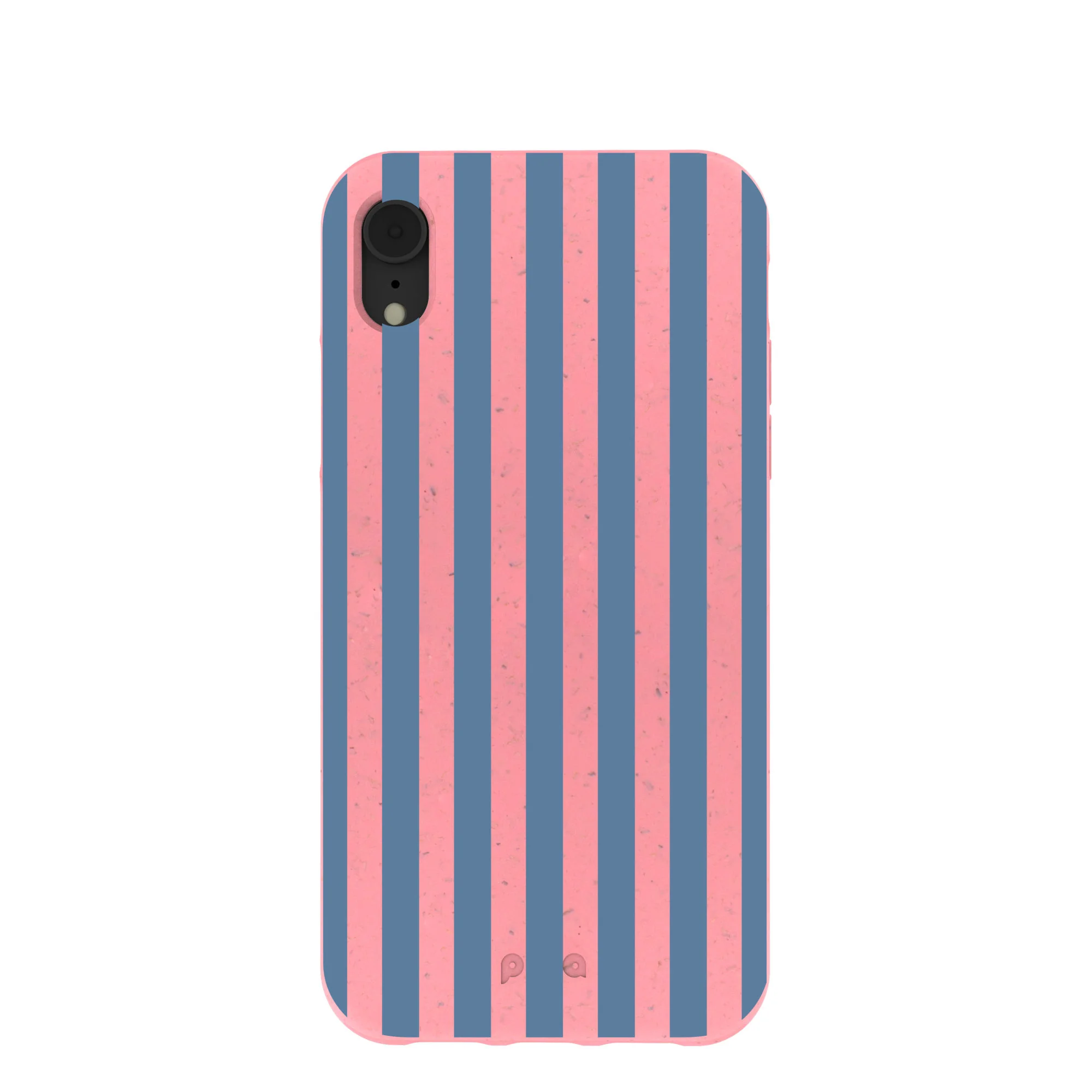 Bubblegum Pink Candy Blue Stripes iPhone XR Case