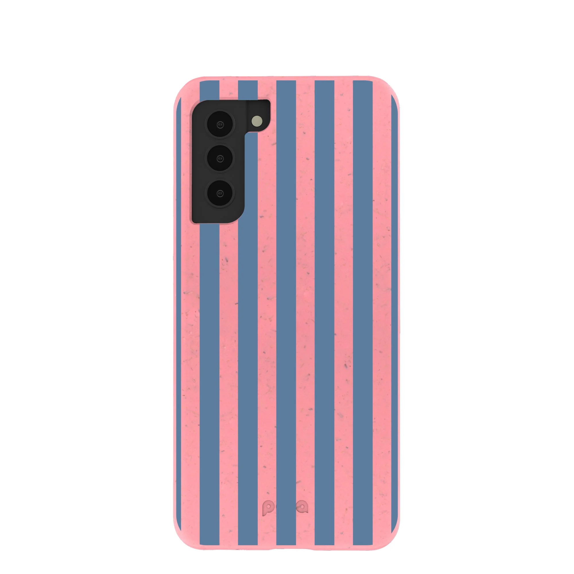 Bubblegum Pink Candy Blue Stripes Samsung Galaxy S21 Case