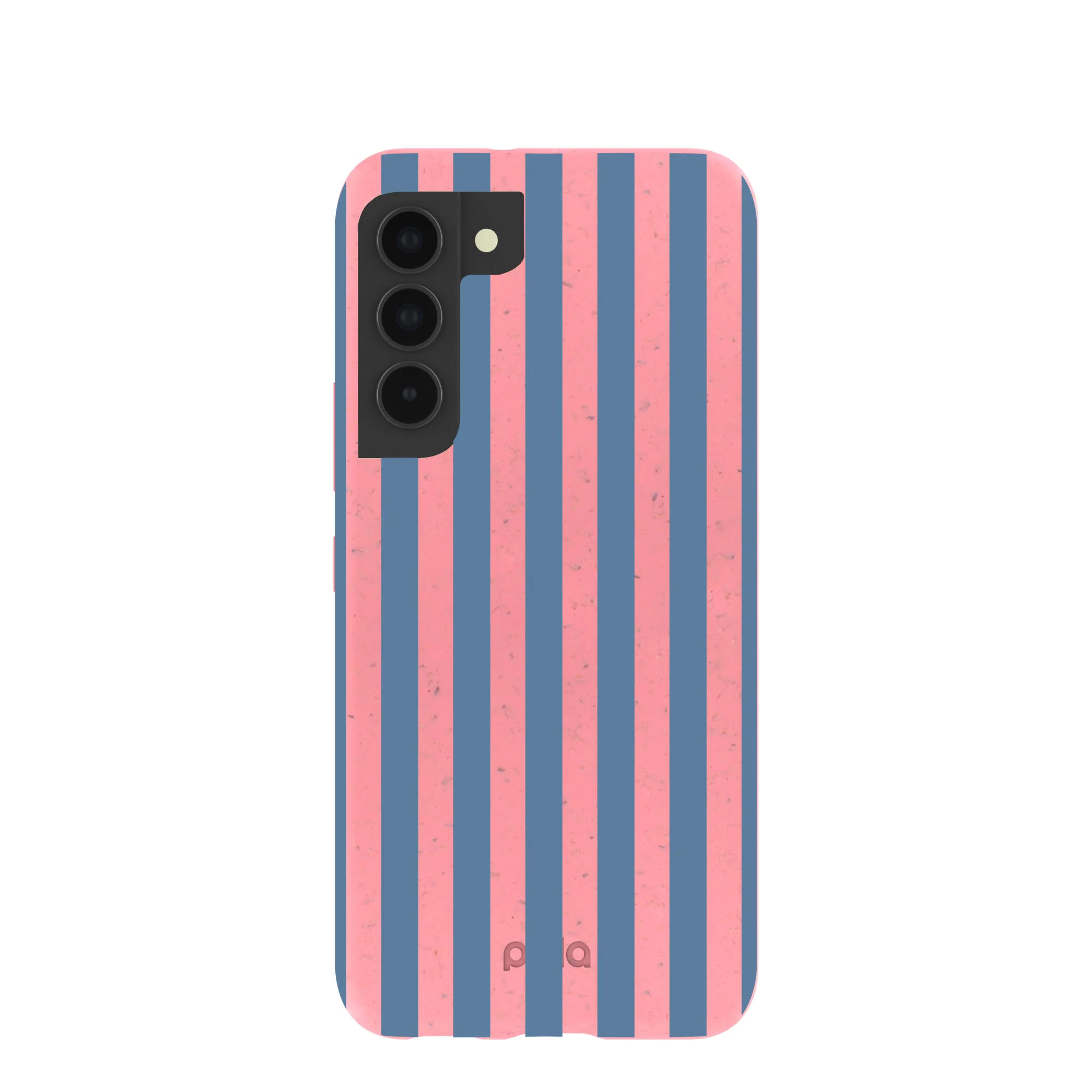 Bubblegum Pink Candy Blue Stripes Samsung Galaxy S22 Case