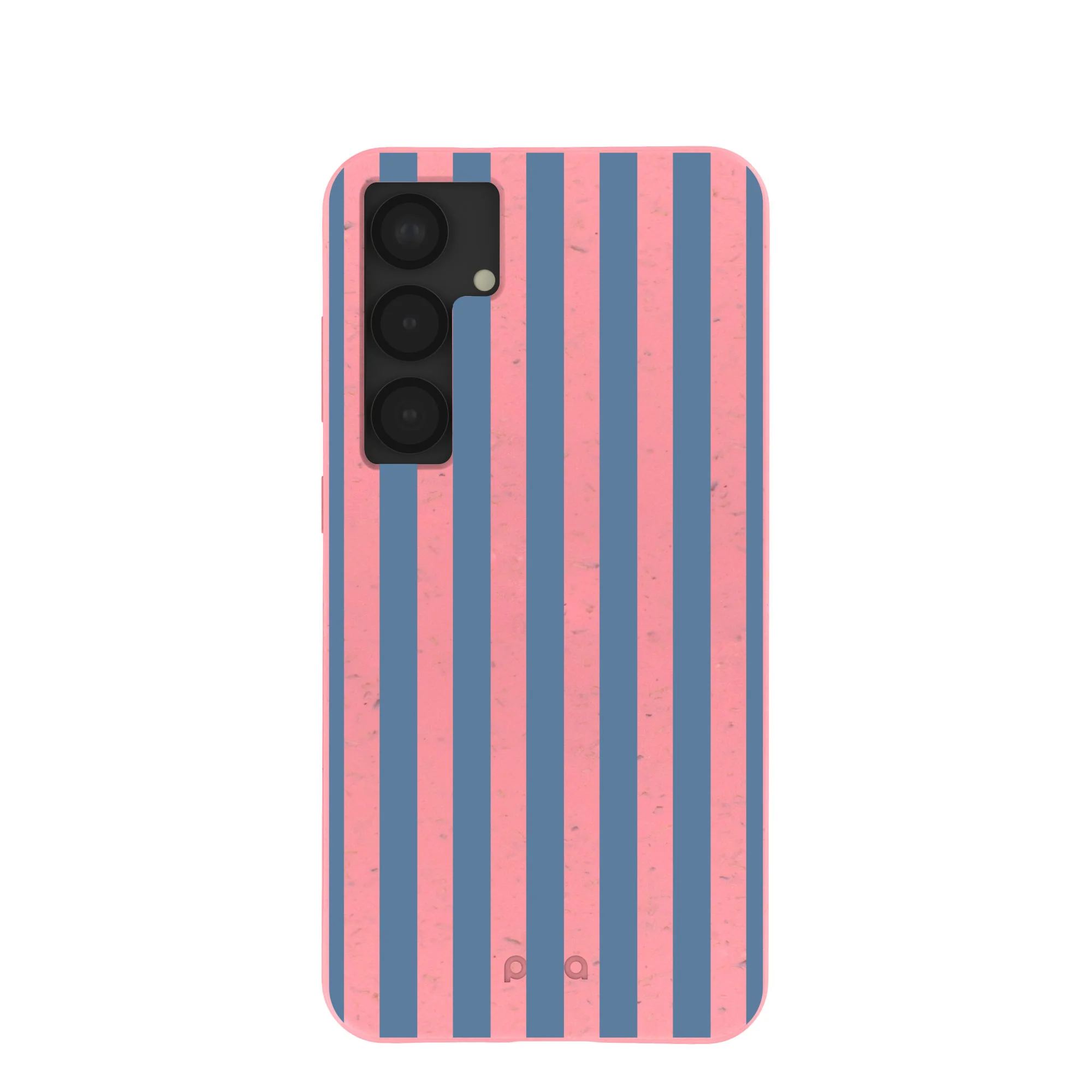 Bubblegum Pink Candy Blue Stripes Samsung Galaxy S25+(Plus) Case