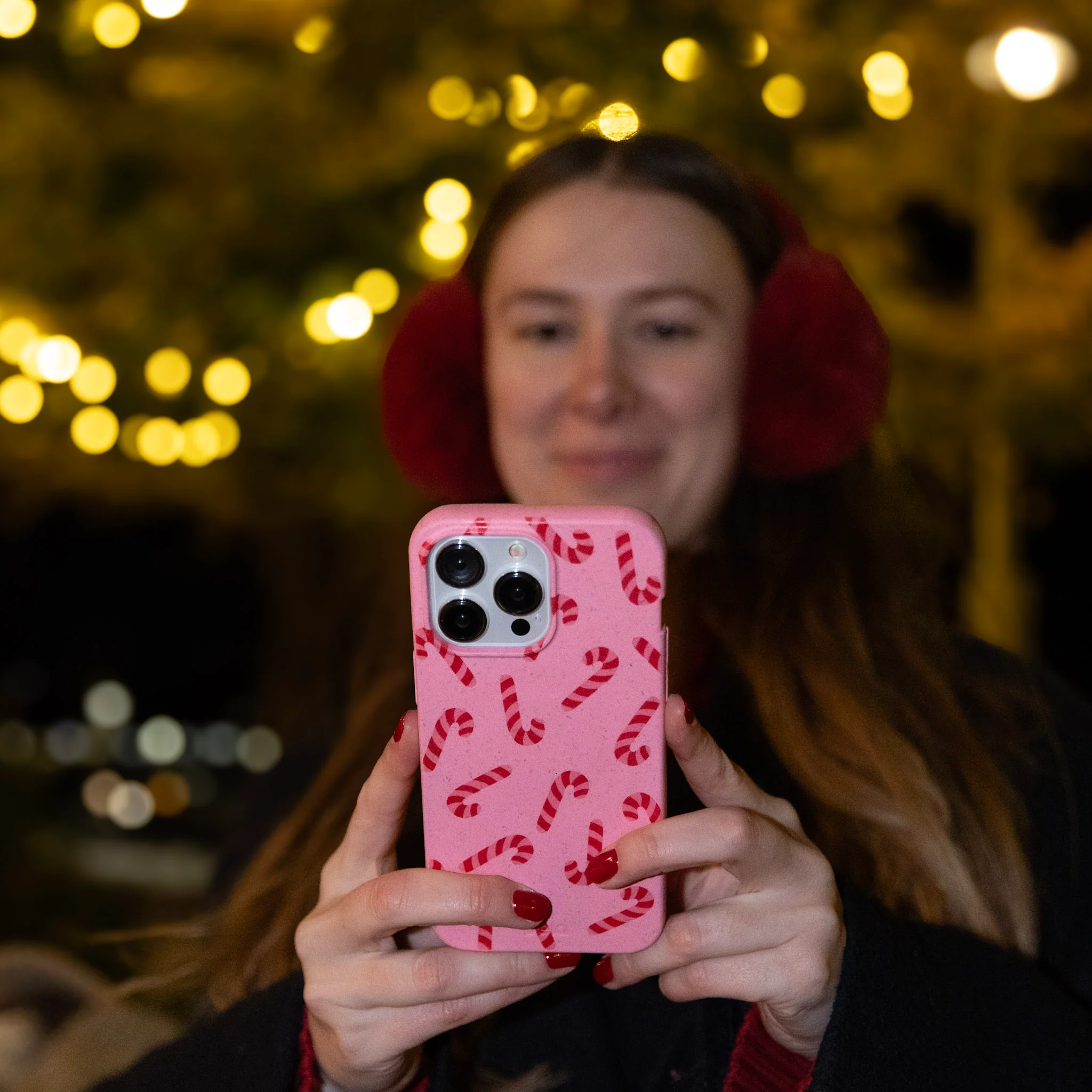 Bubblegum Pink Candy Cane Chaos Samsung Galaxy S26 Ultra Case - Image 8