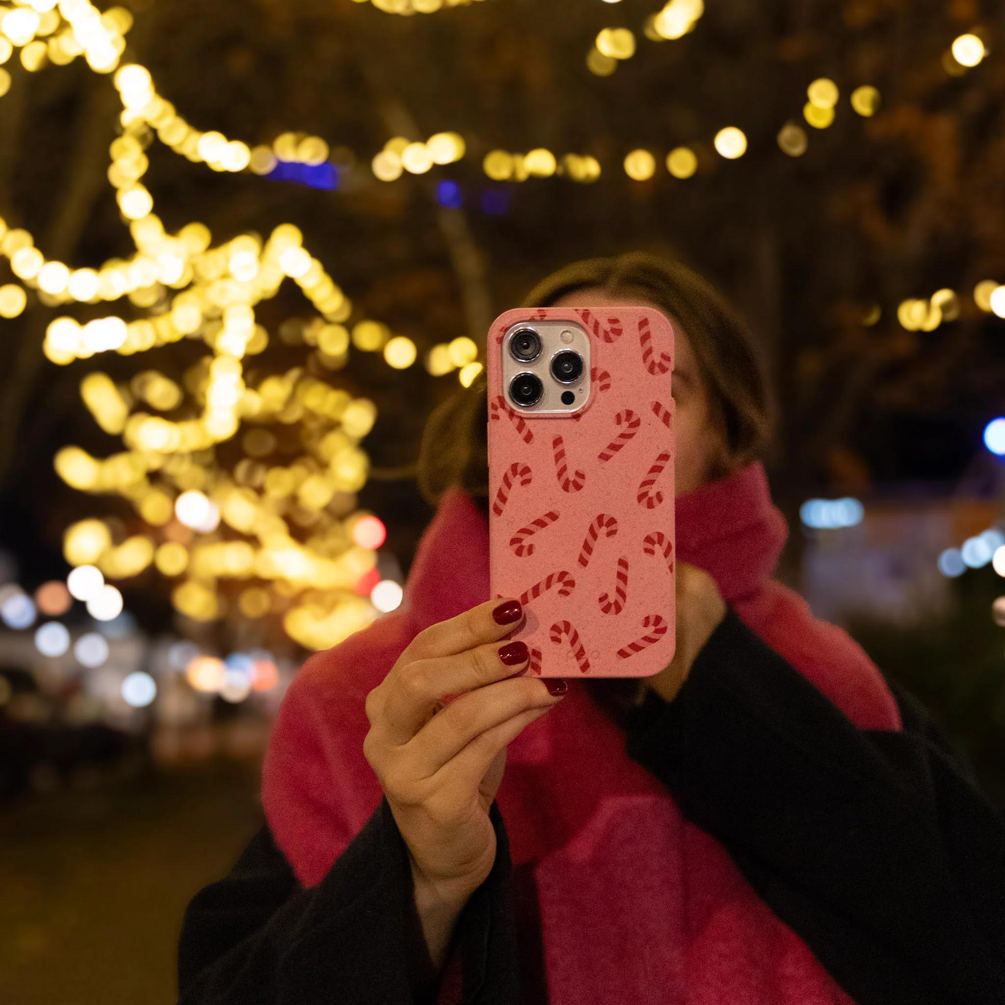 Bubblegum Pink Candy Cane Chaos Samsung Galaxy S26 Ultra Case - Image 6