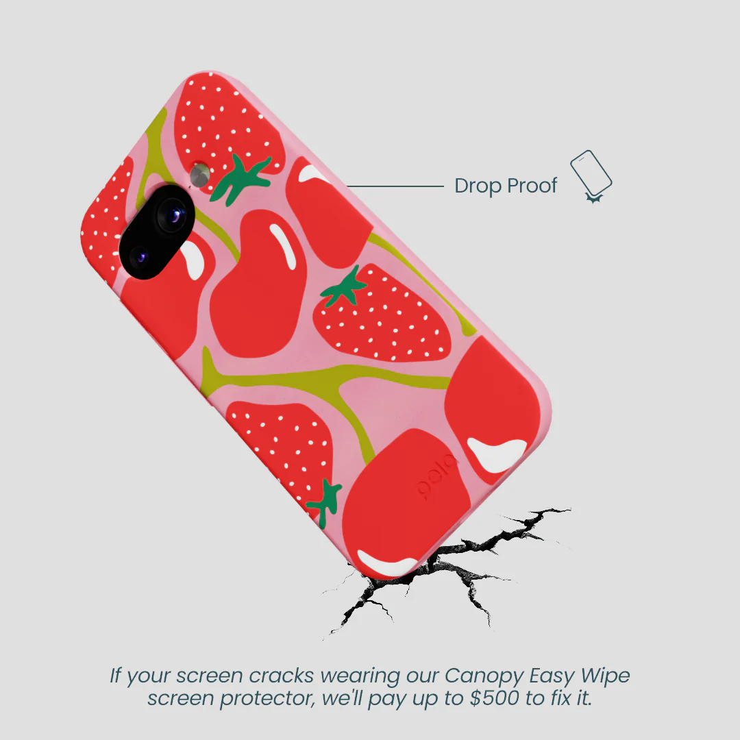 Bubblegum Pink Cherry Berry Google Pixel 9a Case - Image 5