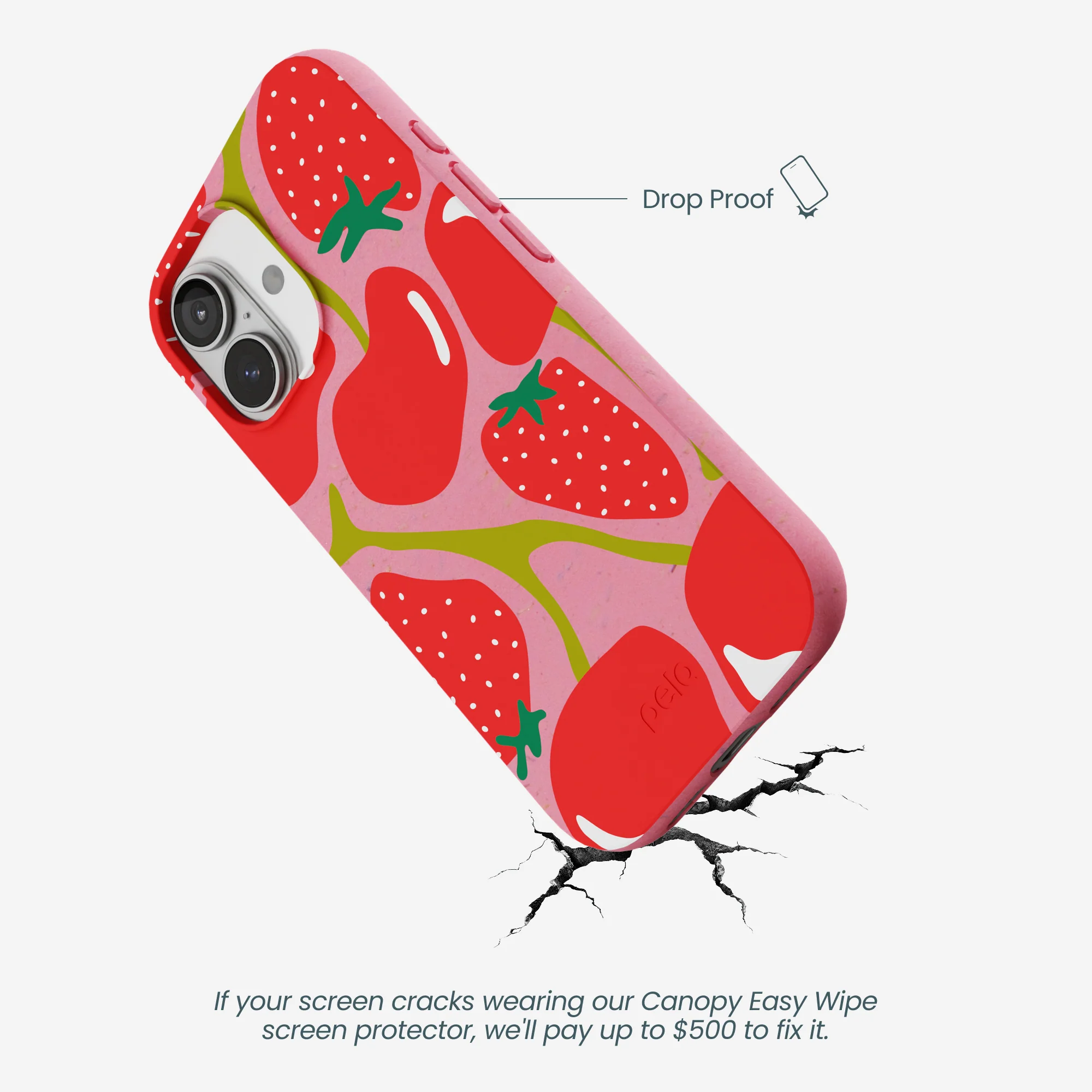 Bubblegum Pink Cherry Berry iPhone 17 Case - Image 5