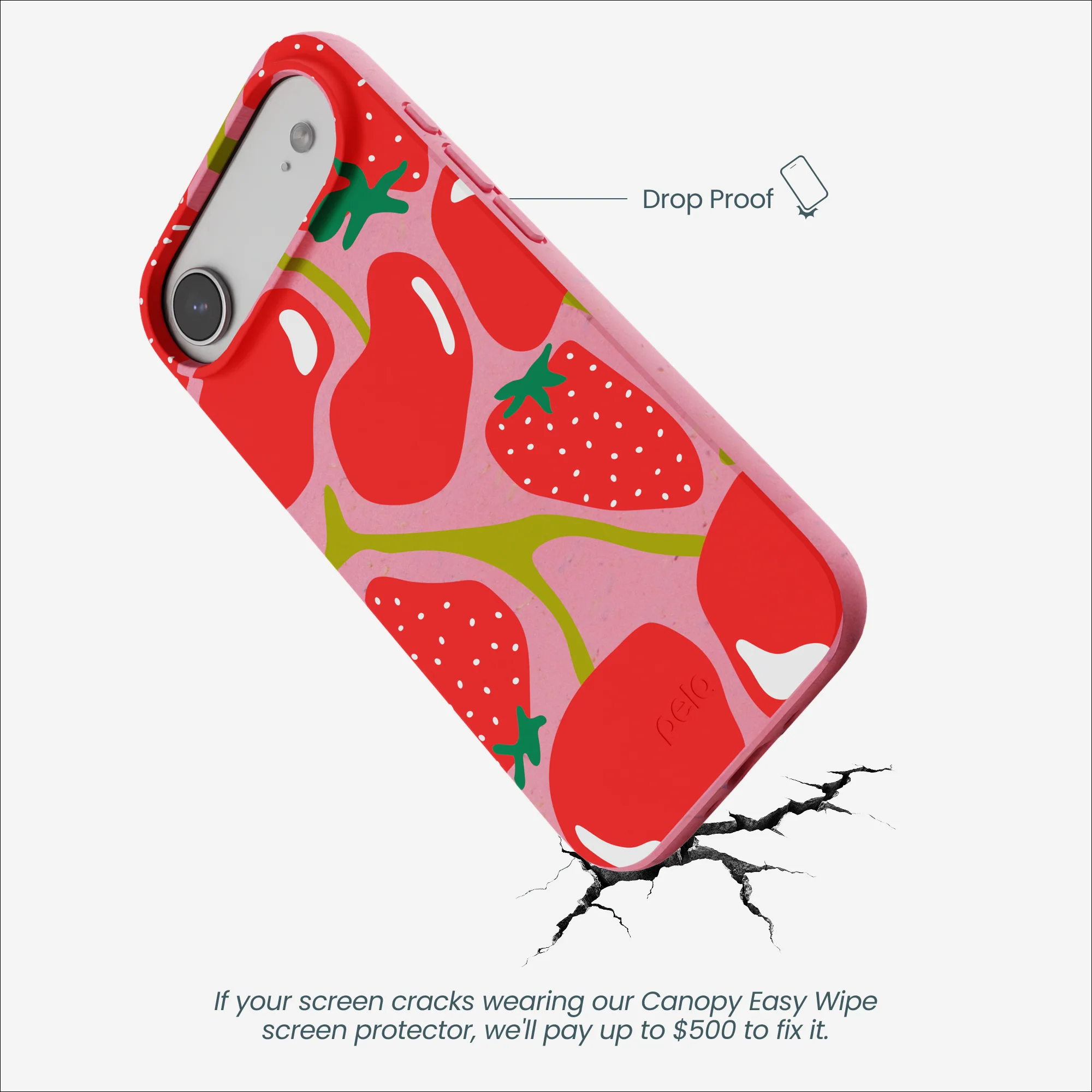 Bubblegum Pink Cherry Berry iPhone Air Case - Image 5