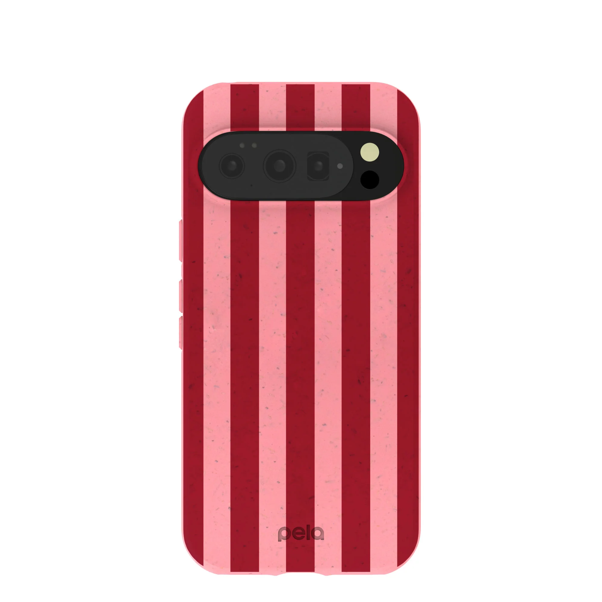 Bubblegum Pink Cherry Stripes Google Pixel 10/10 Pro Case