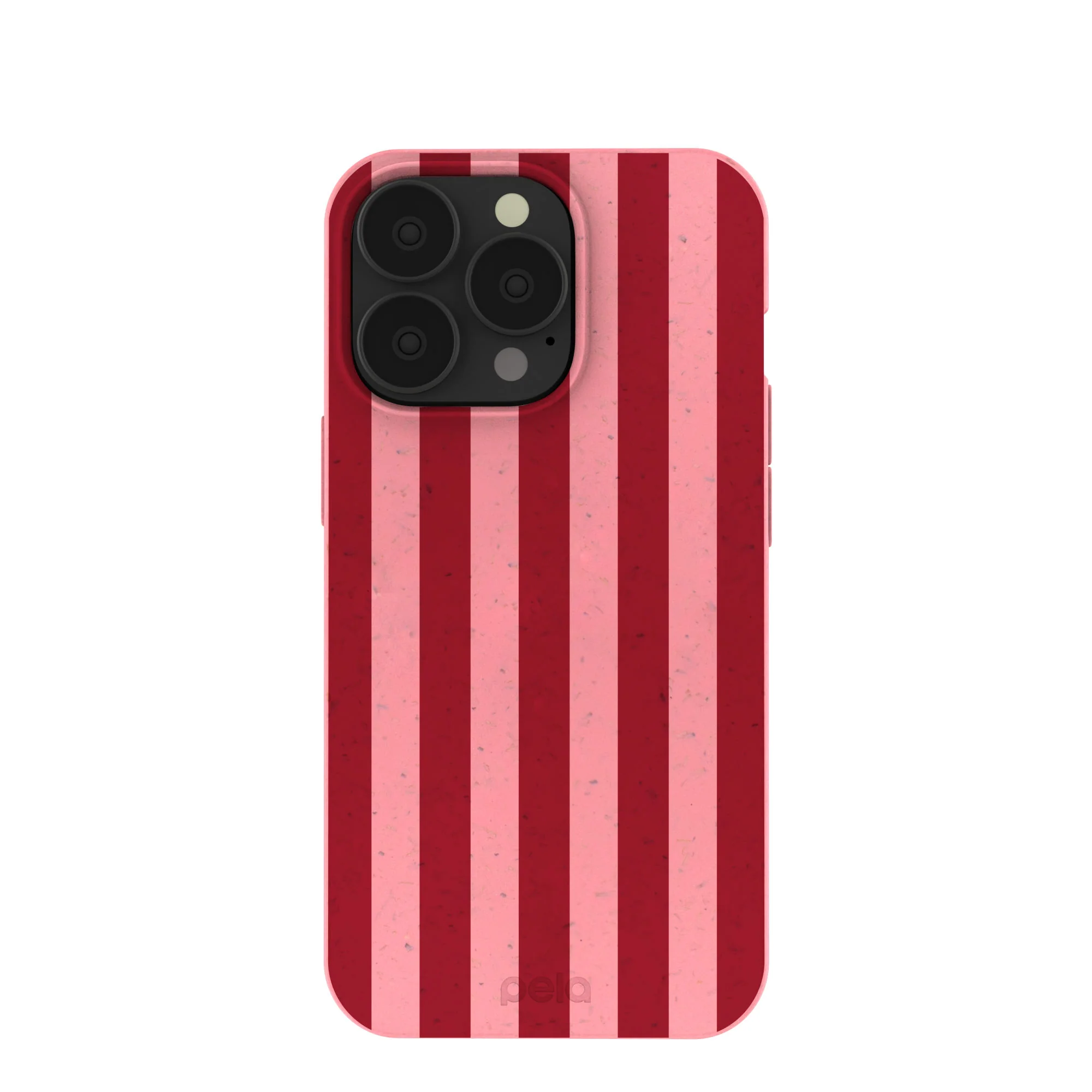 Bubblegum Pink Cherry Stripes iPhone 13 Pro Case