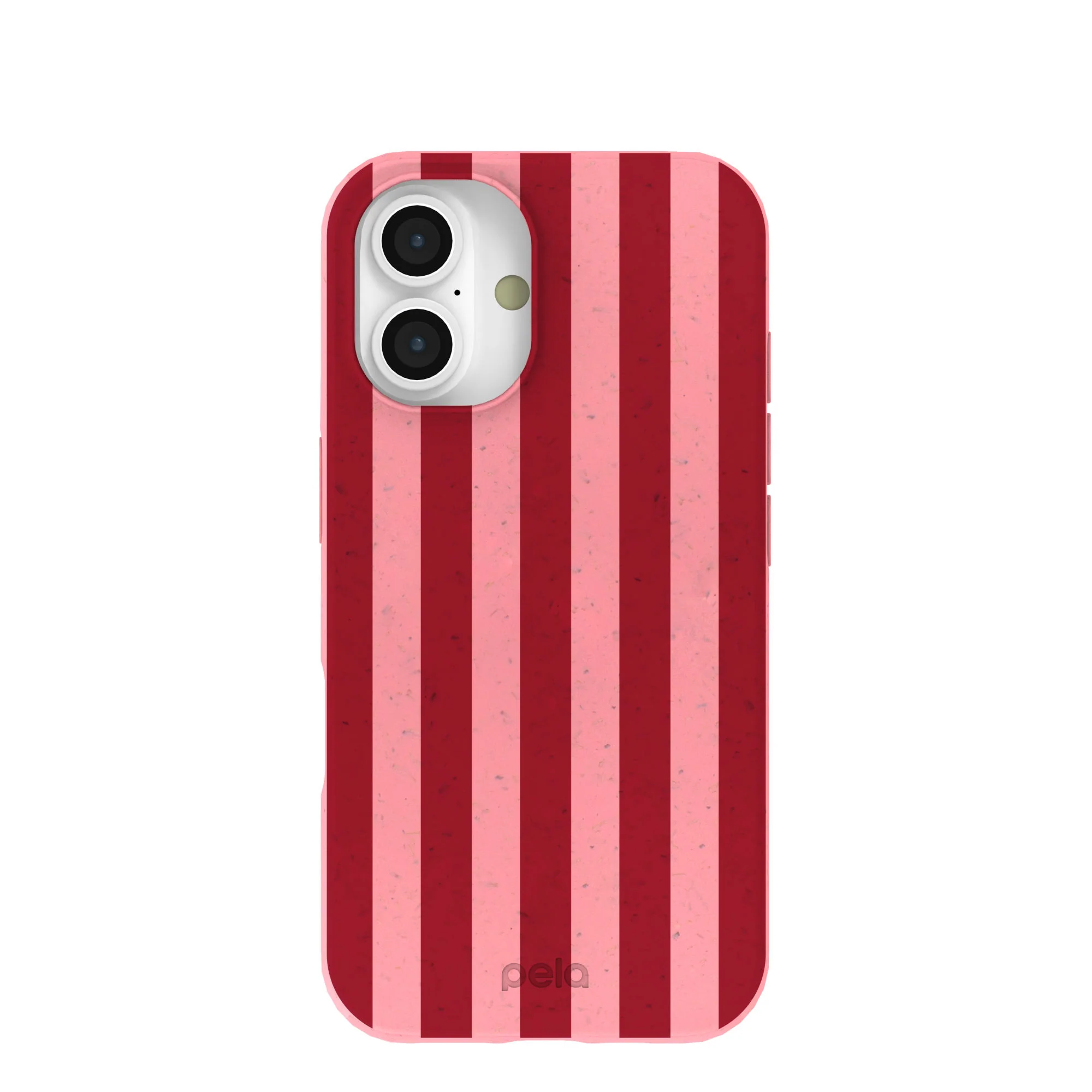 Bubblegum Pink Cherry Stripes iPhone 16 Case