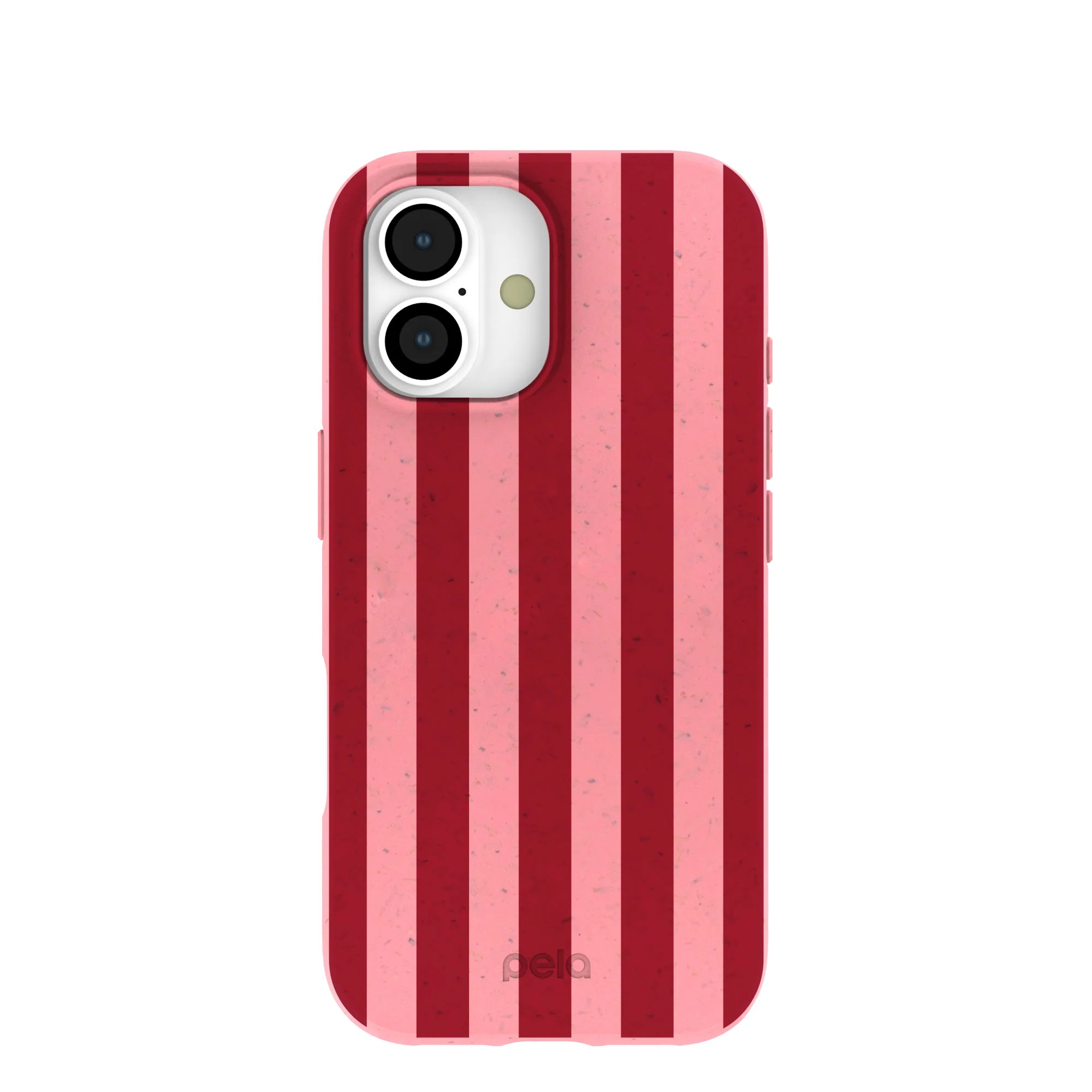 Bubblegum Pink Cherry Stripes iPhone 17 Case