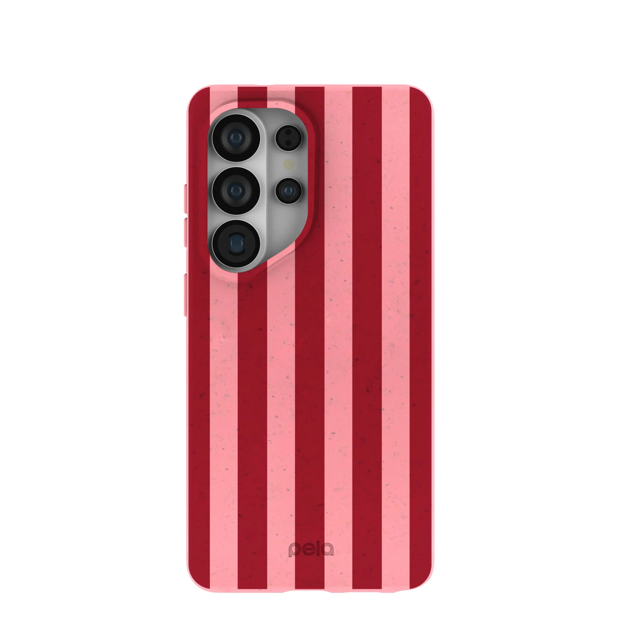 Bubblegum Pink Cherry Stripes Samsung Galaxy S26 Ultra Case