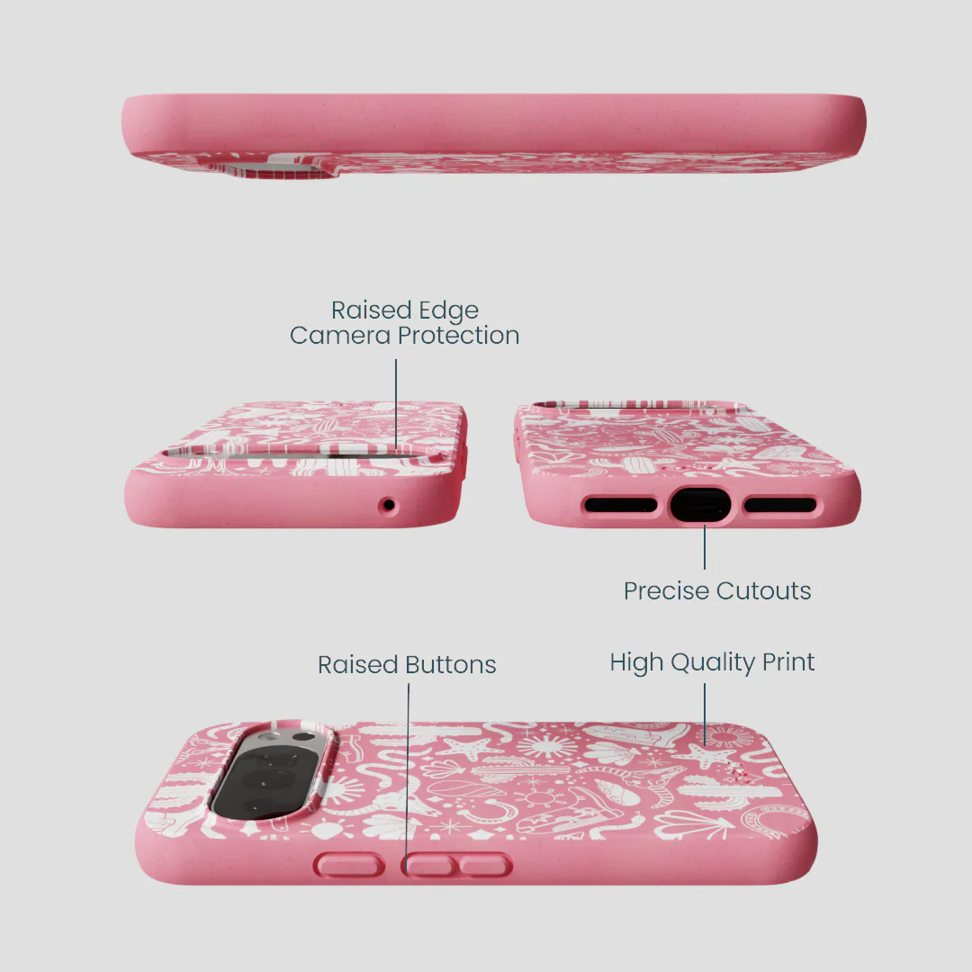 Bubblegum Pink Coastal Rodeo Google Pixel 10/10 Pro Case - Image 3