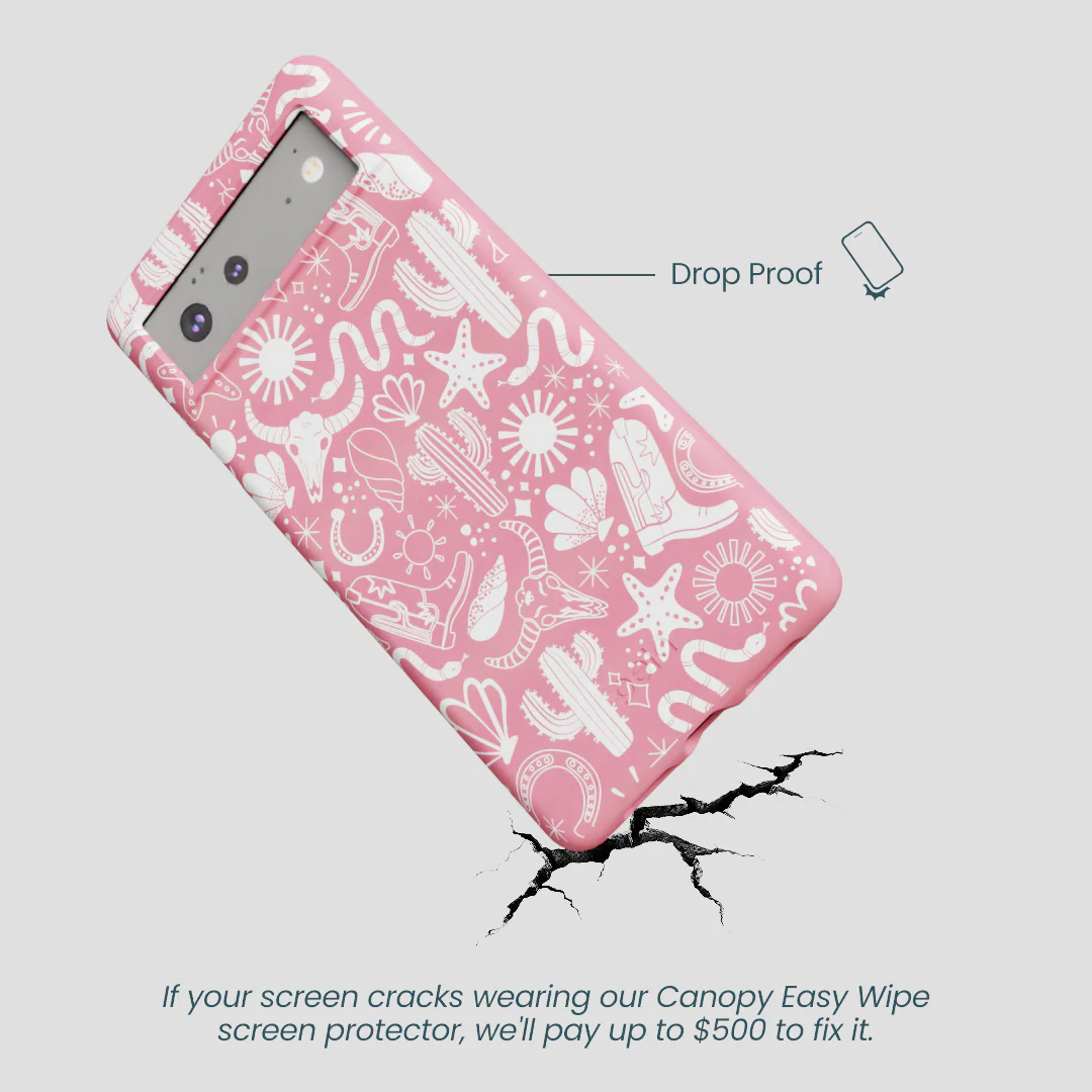 Bubblegum Pink Coastal Rodeo Google Pixel 6 Case - Image 4