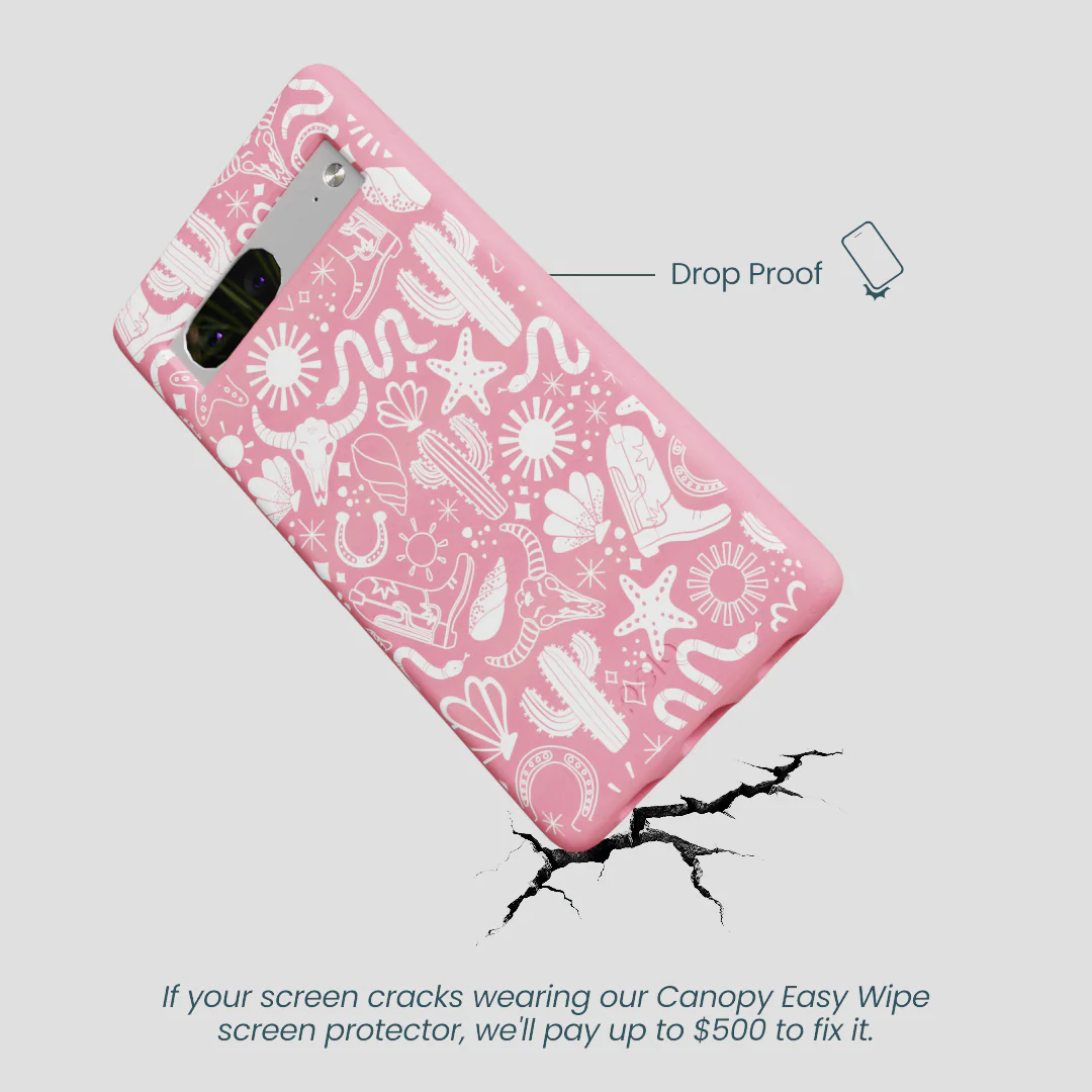 Bubblegum Pink Coastal Rodeo Google Pixel 7 Case - Image 5
