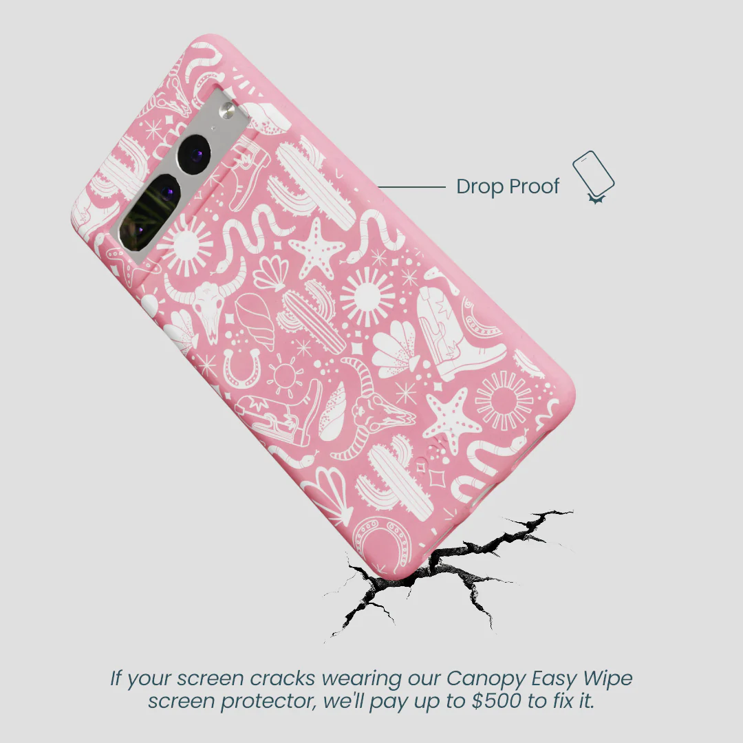 Bubblegum Pink Coastal Rodeo Google Pixel 7 Pro Case - Image 4