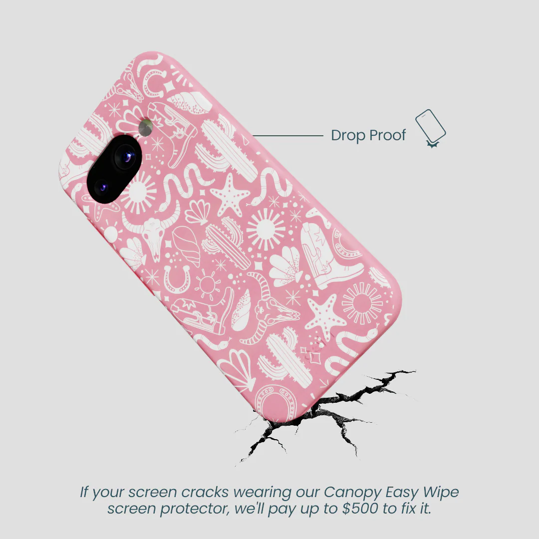 Bubblegum Pink Coastal Rodeo Google Pixel 9a Case - Image 5