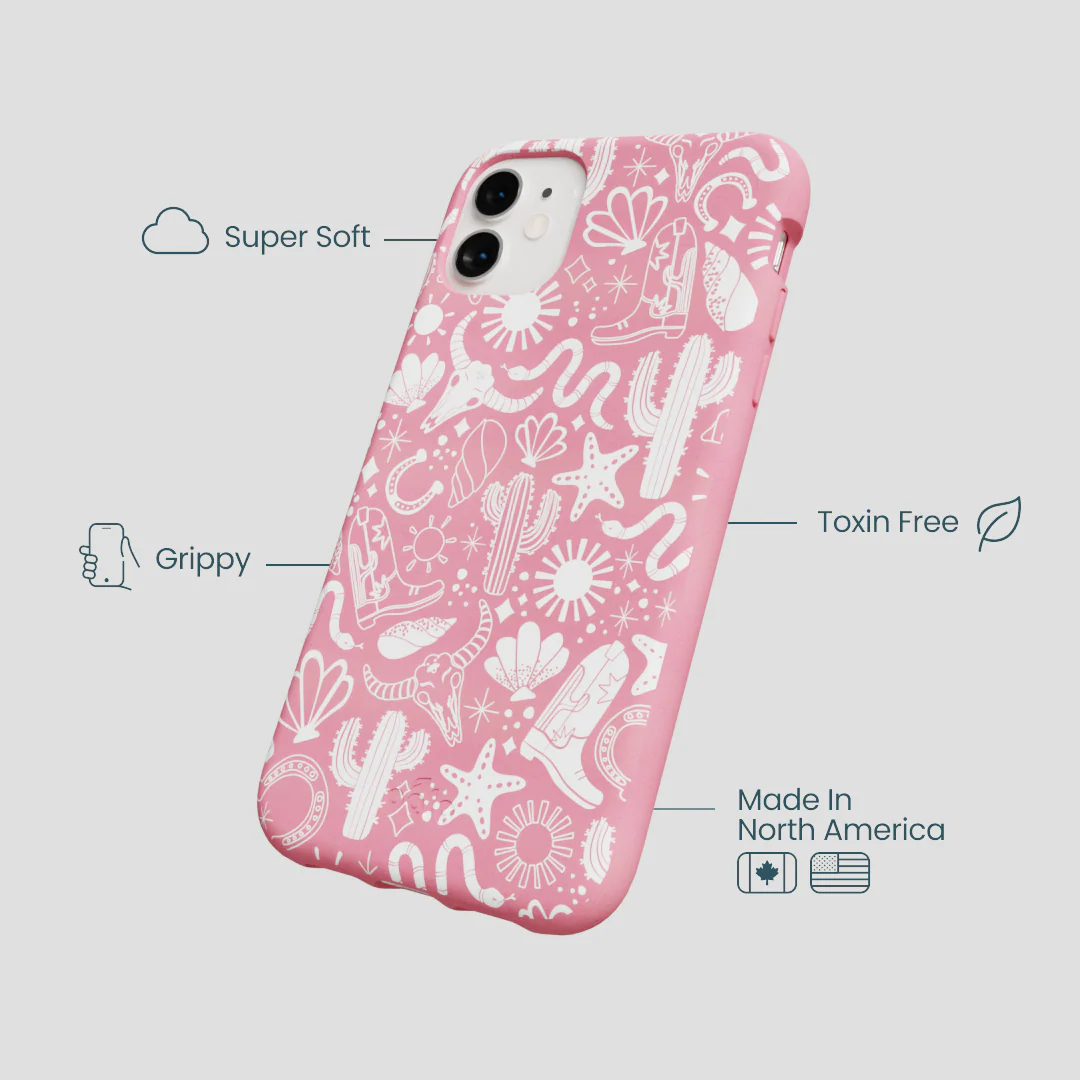 Bubblegum Pink Coastal Rodeo iPhone 11 Case - Image 4