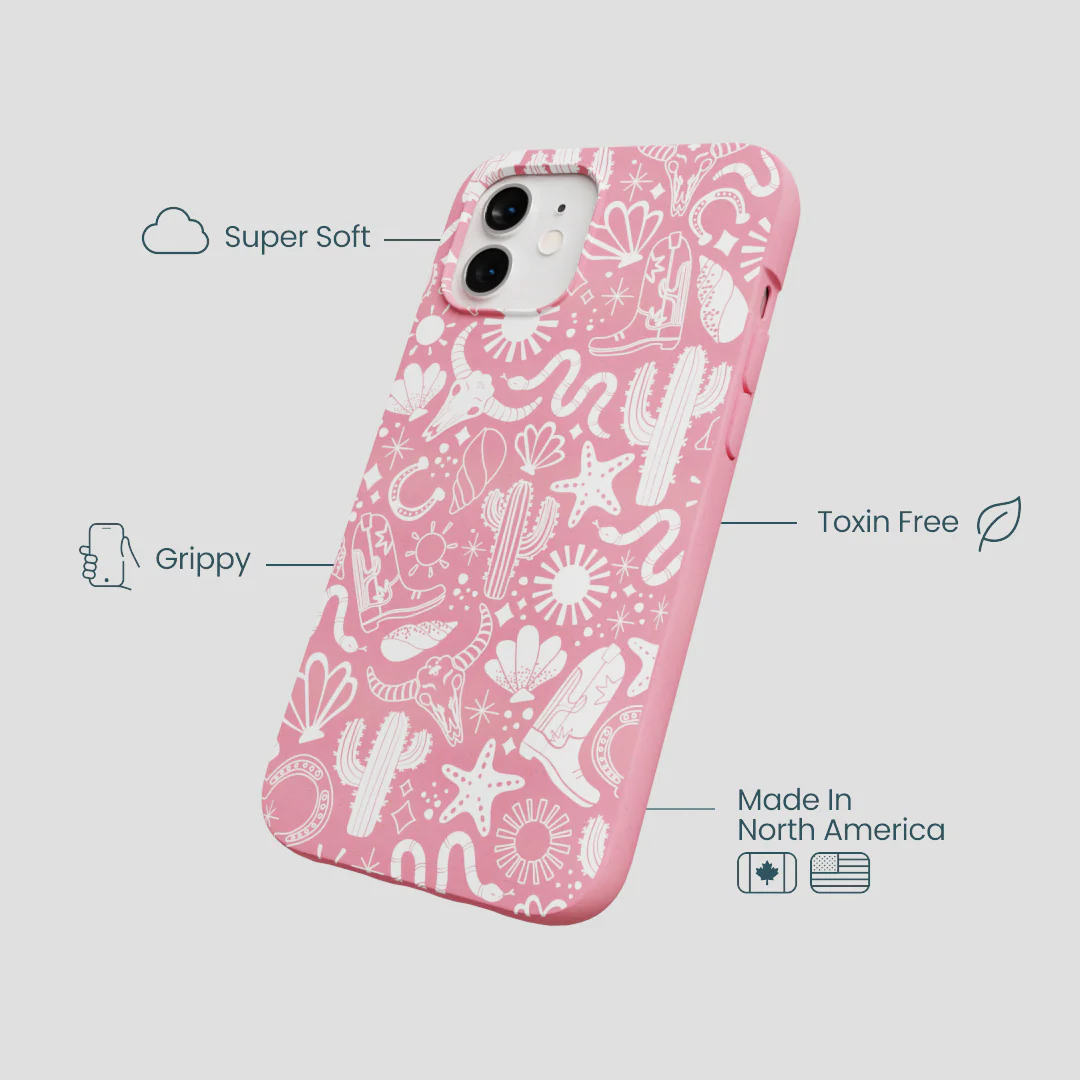 Bubblegum Pink Coastal Rodeo iPhone 12/ iPhone 12 Pro Case - Image 4