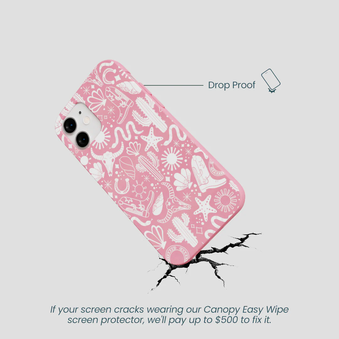 Bubblegum Pink Coastal Rodeo iPhone 12 Mini Case - Image 5